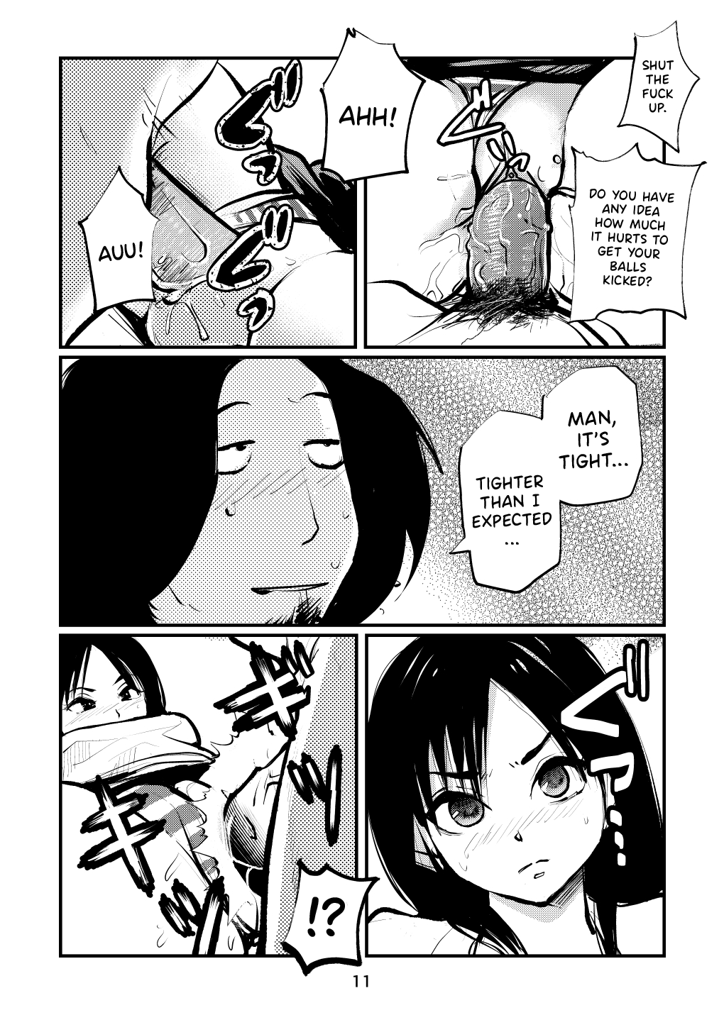 [Pecan (Makunouchi)] Inran Joshi Ga Modaenagara Kintama Ijimetemita [English] {Hennojin} [Decensored] 11eme image