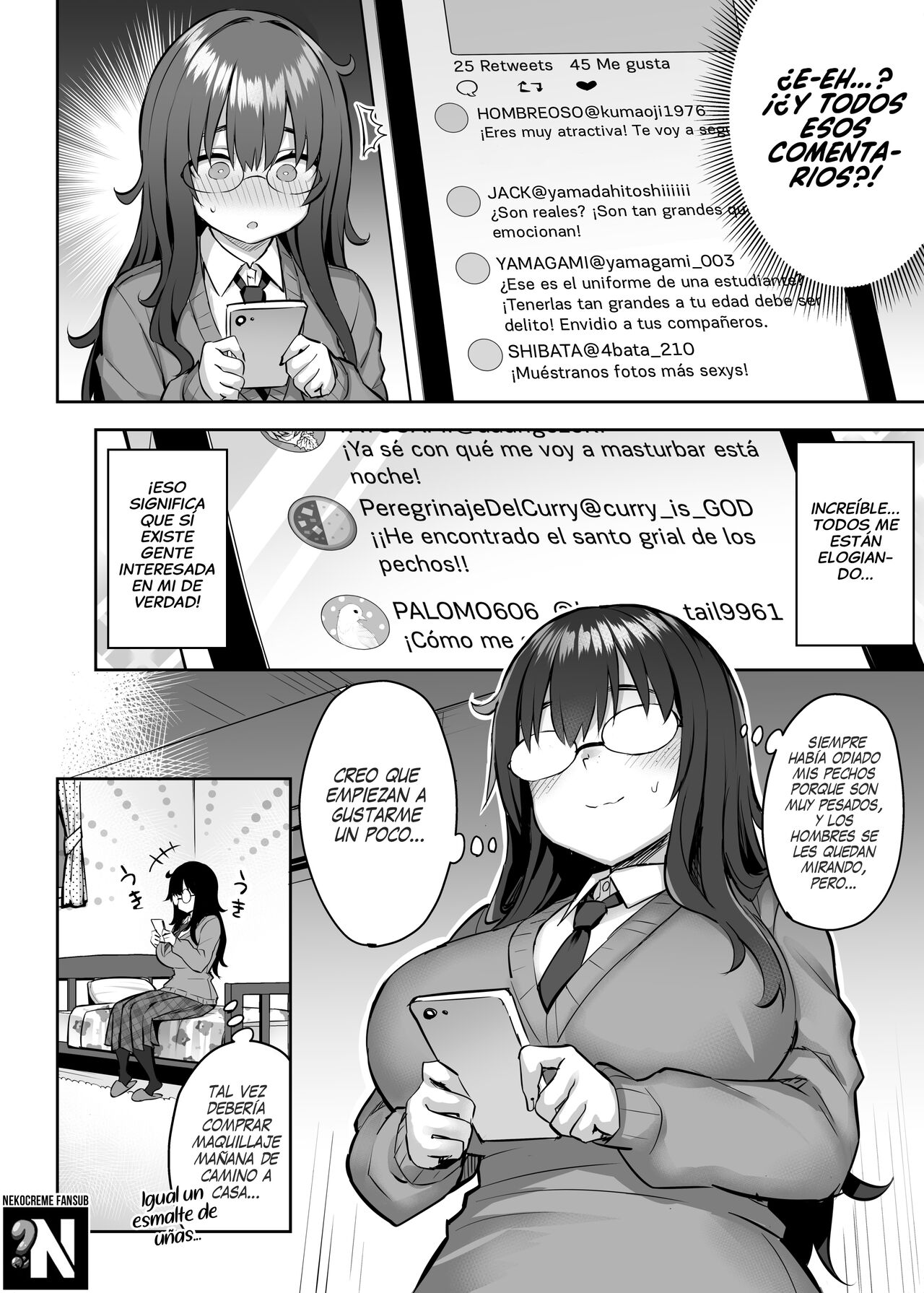 [Ichibocchi (Ichinomiya Yuu)] Moto InCha no Kyonyuu Yariman Imouto ga Erosugite, Onii-chan wa Mou...!! 0 ~Jimiko no Watashi ga Kawatta Riyuu~ | ¡¡No puedo con mi Hermanita comelibros ahora que se convirtió en una puta...!! 0 [Spanish] [NekoCreme] image number 8