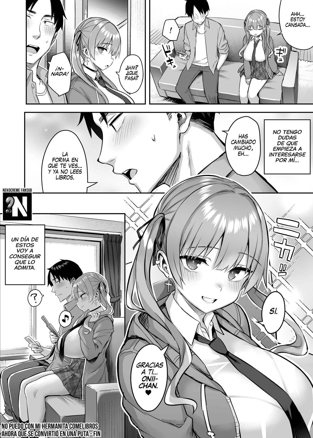 [Ichibocchi (Ichinomiya Yuu)] Moto InCha no Kyonyuu Yariman Imouto ga Erosugite, Onii-chan wa Mou...!! 0 ~Jimiko no Watashi ga Kawatta Riyuu~ | ¡¡No puedo con mi Hermanita comelibros ahora que se convirtió en una puta...!! 0 [Spanish] [NekoCreme] image number 32