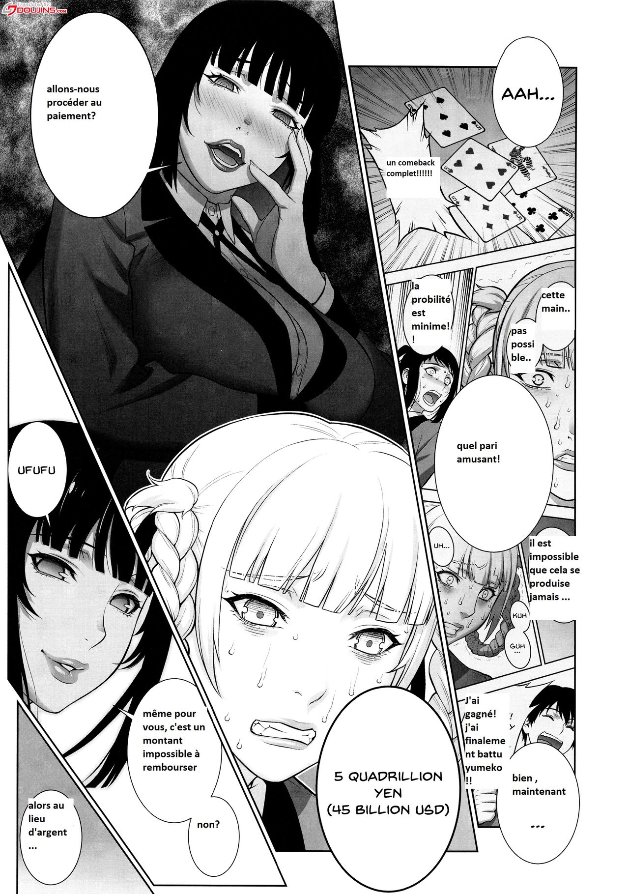 (COMIC1☆13) [Motchie Kingdom (Motchie)] Make mo Maketari 5000 Chouen! | This Defeat Costs 5000 Trillion Yen! (Kakegurui) [French] [Babouh65] numero di immagine  4