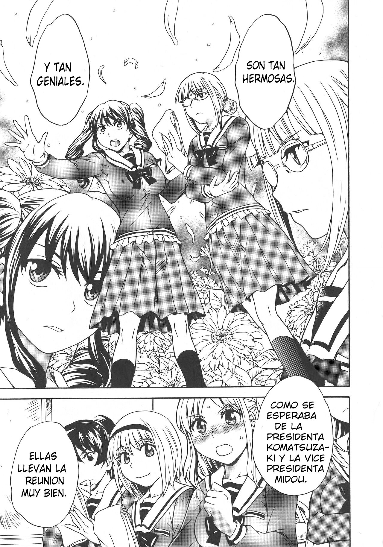 [Sudoo Kaoru] Calendula Joshi Seitokai! Bukatsu Yosan Seikyuu Kaigi Hen Sono 1 | Calendula Girls Student Council! Club Budget Request Meeting Story Part 1 (L -Ladies & Girls Love- 08) [Spanish] [Mugidanshi Fansub] numero di immagine  3