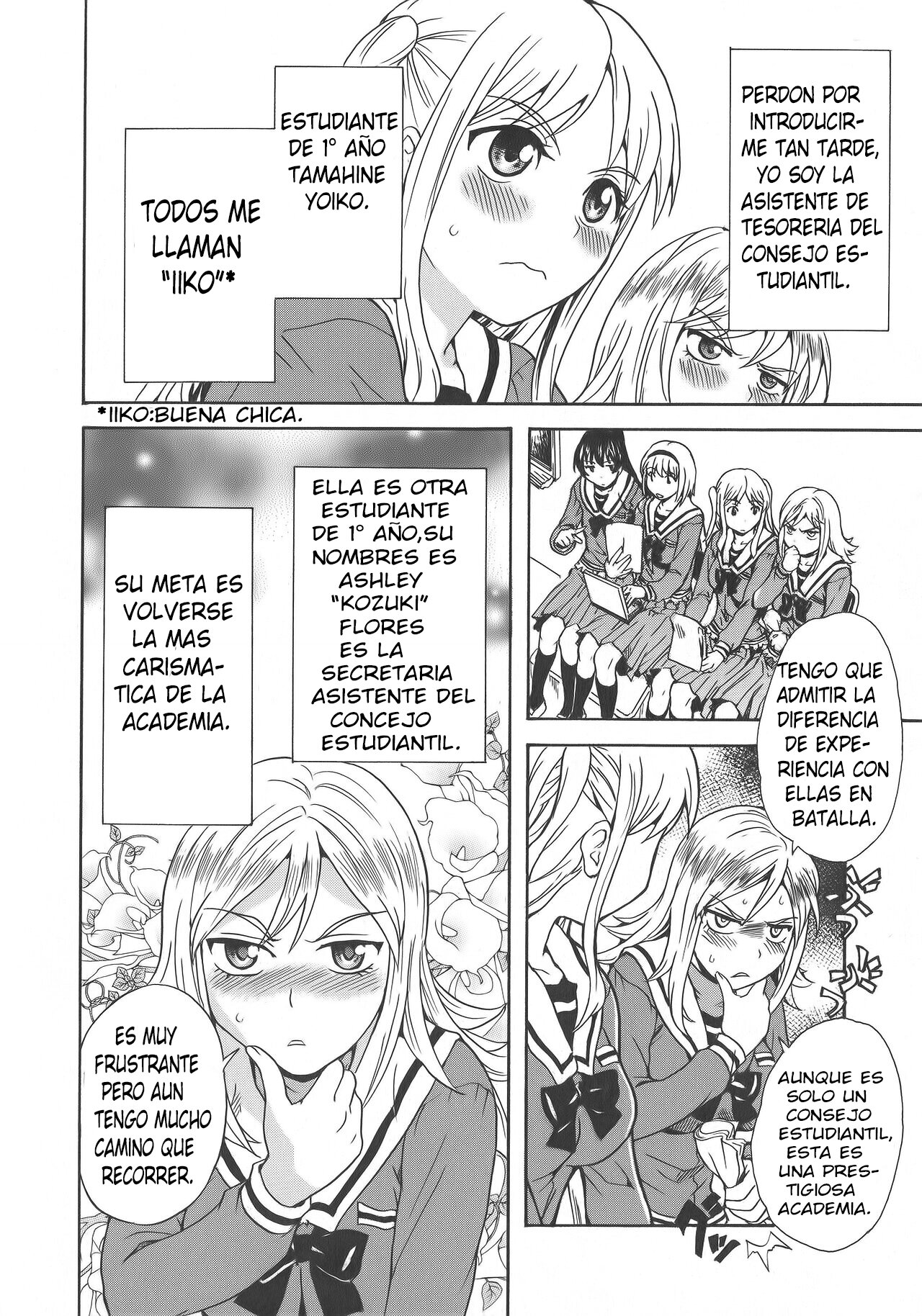 [Sudoo Kaoru] Calendula Joshi Seitokai! Bukatsu Yosan Seikyuu Kaigi Hen Sono 1 | Calendula Girls Student Council! Club Budget Request Meeting Story Part 1 (L -Ladies & Girls Love- 08) [Spanish] [Mugidanshi Fansub] numero di immagine  4