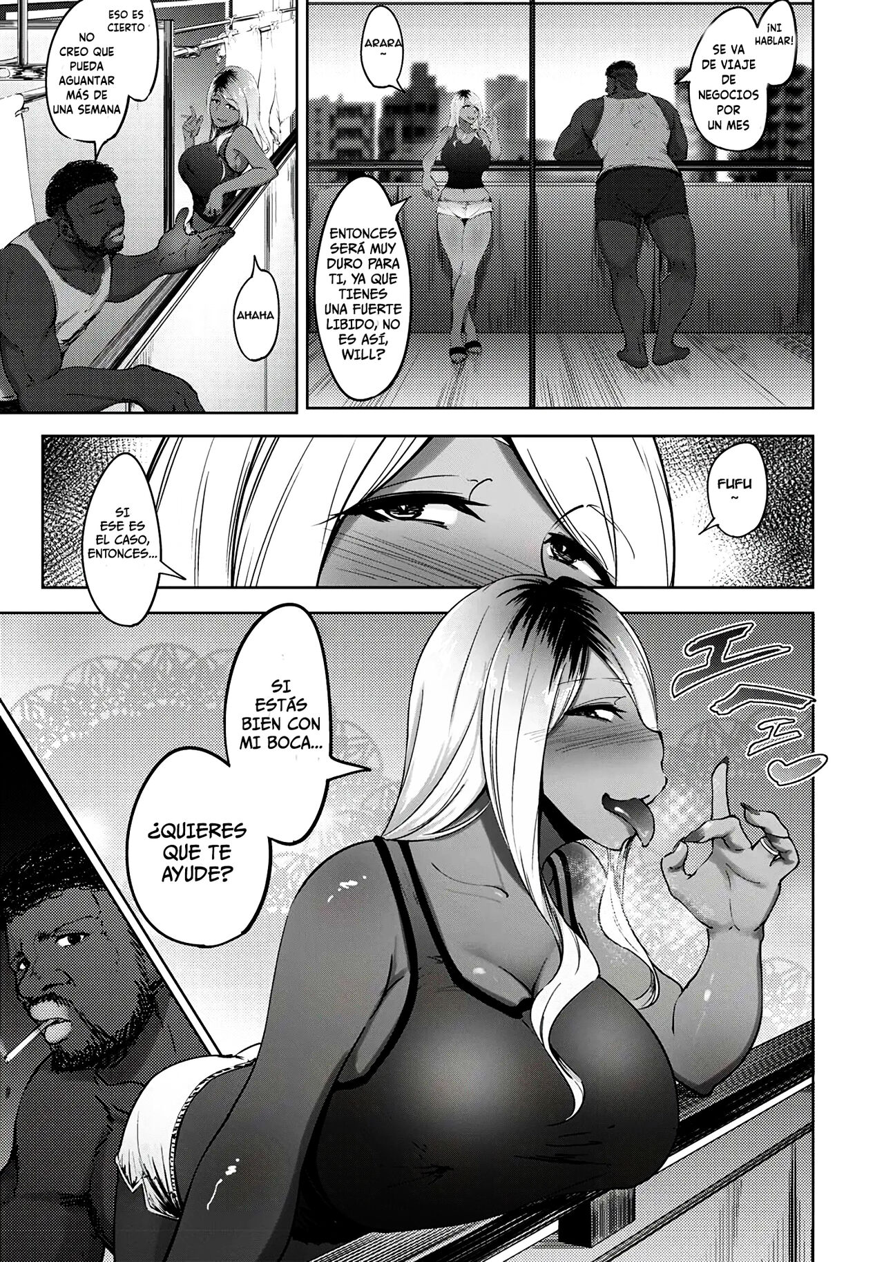 [Rasson] Kuro gal Tsuma no Uwaki no Hajimekata (ANGEL Club 2020-01) [Spanish] [TekolScan] [Digital] 画像番号 3