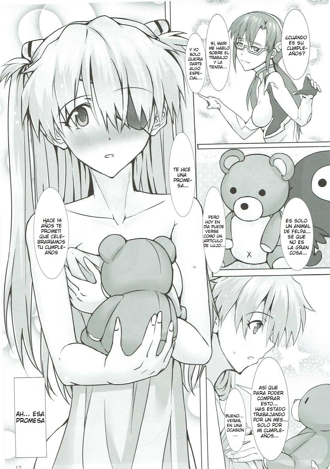 (C88) [Kedamonoya san (Makka na Kedamono)] Mou Ichido Happy Birthday o Kimi ni (Neon Genesis Evangelion) [Spanish] [MrLuminuss] image number 18