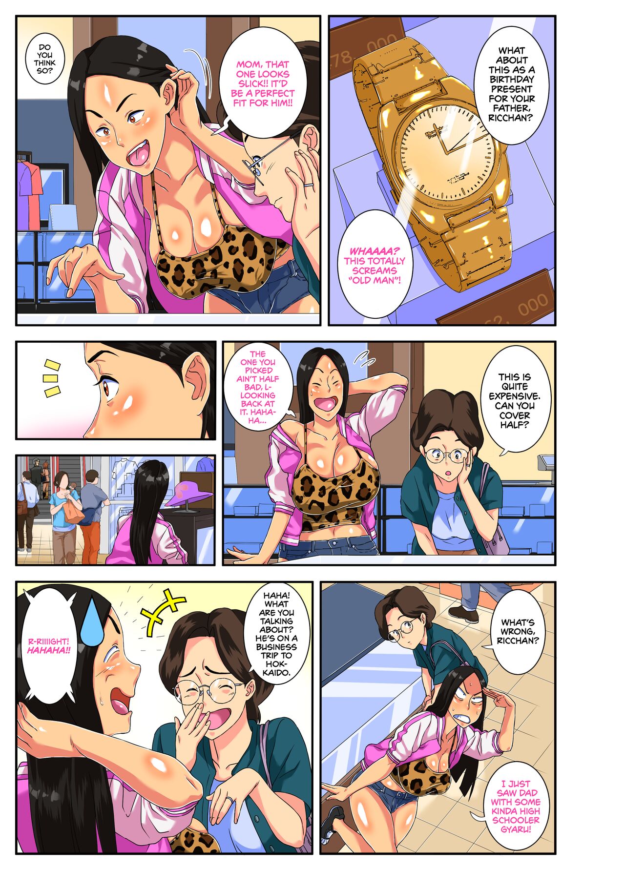 [Mosquito Man] Yabai yo!! Bakunyuu Yankee Musume Ricchan! | Oh God! My Delinquent Daughter Ricchan Has Huge Tits! [English] [cutegyaruTL] image number 3