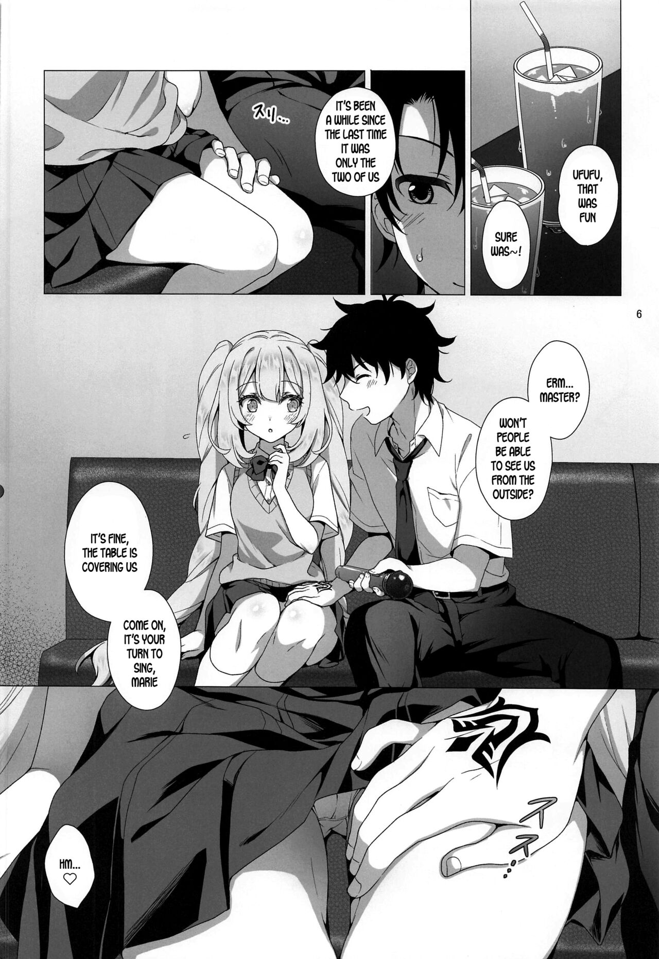 (C100) [Marimo-ya (Mori Marimo)] CHALDEA GIRLS COLLECTION Marie Karaoke Date de Seifuku & Cosplay H Shichau Hon (Fate/Grand Order) [English] [SDTLs] numero di immagine  5