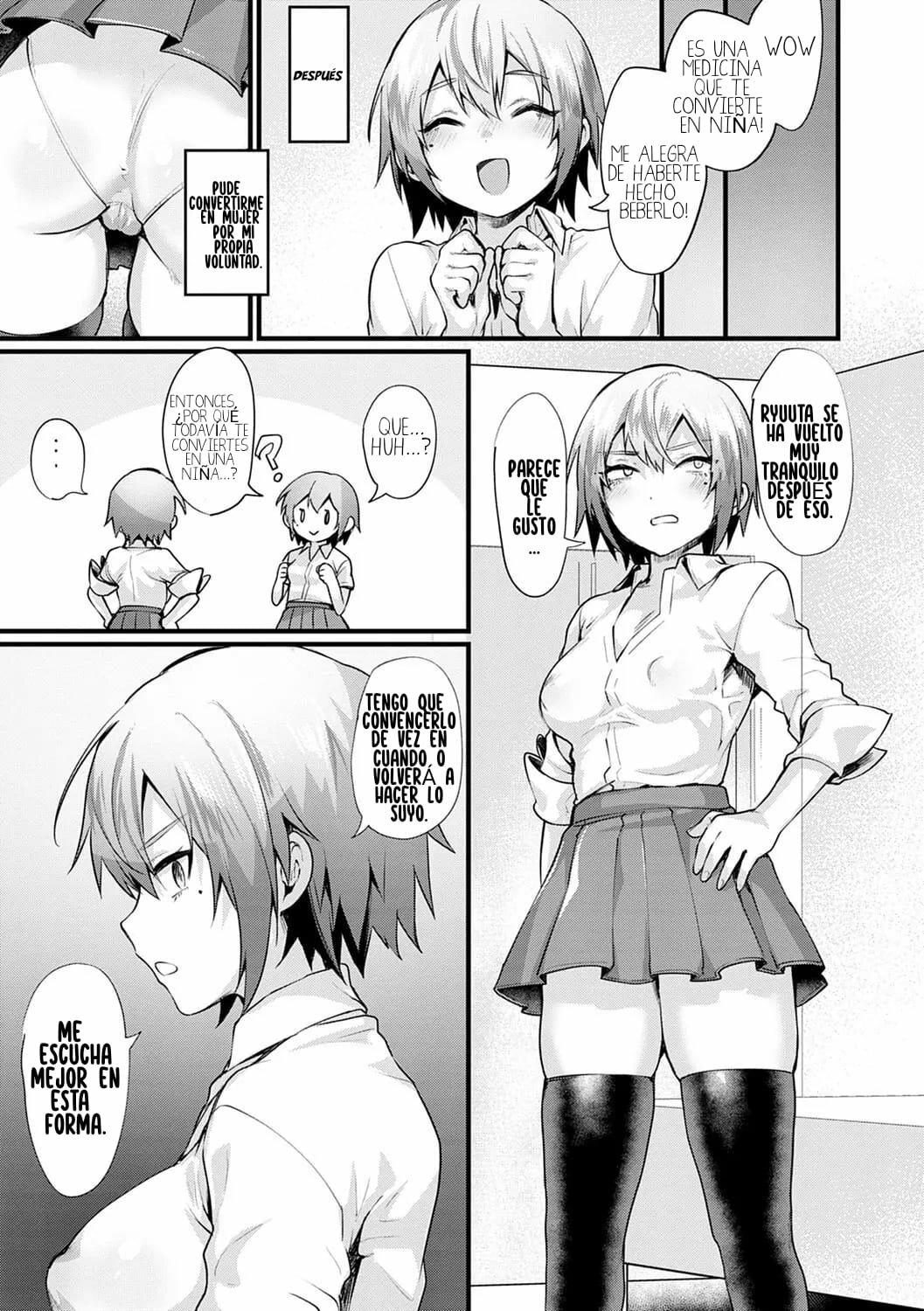 [Echigoya Takeru] Hutago Complex - TWINS complex (Nyotaika Heaven) [Spanish] [Digital] Bildnummer 15