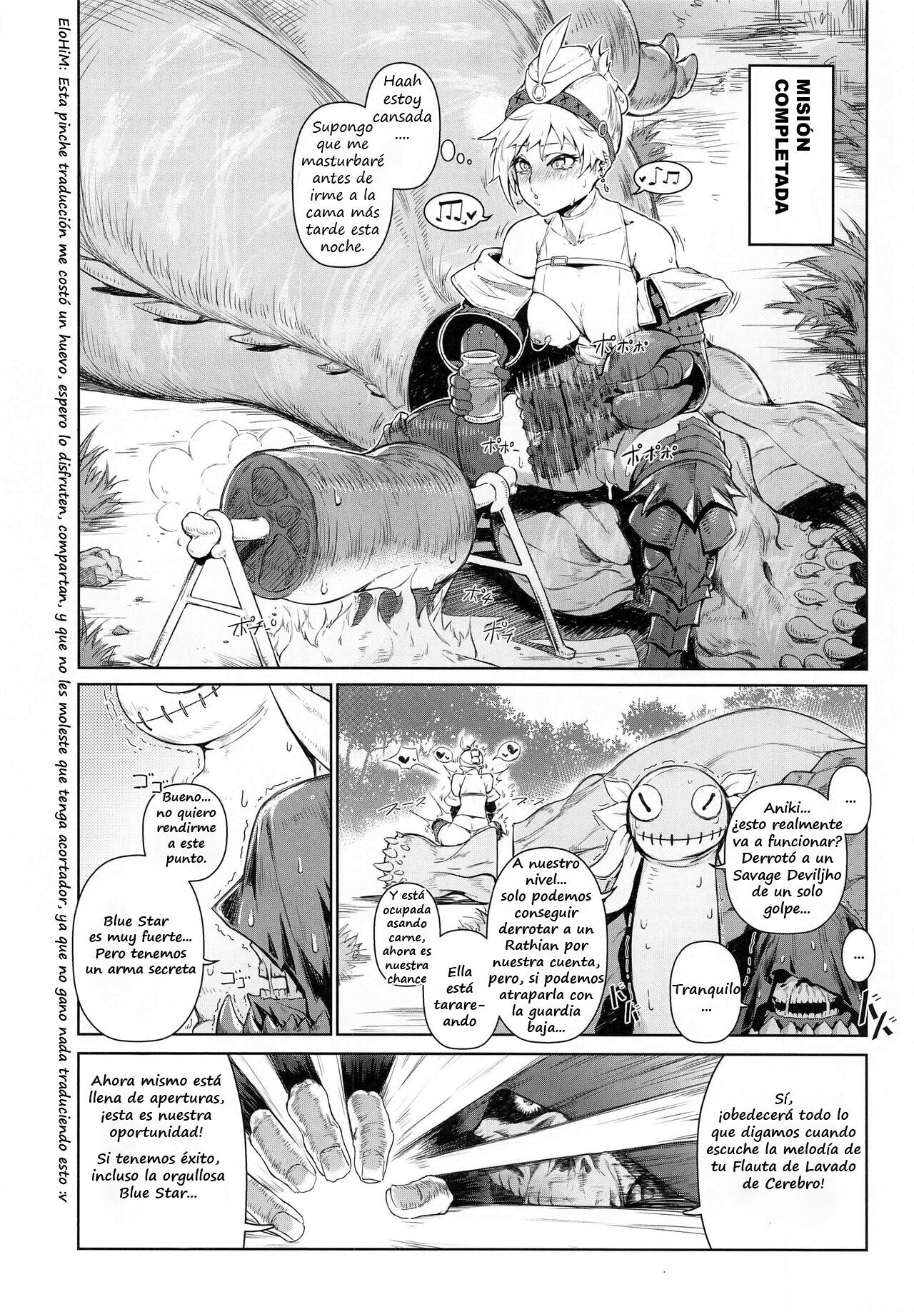 [Toubu Rengou Daigaku (Kakuchou no Okina)] Extreme Anal Hunter (Monster Hunter World) [Spanish] image number 6