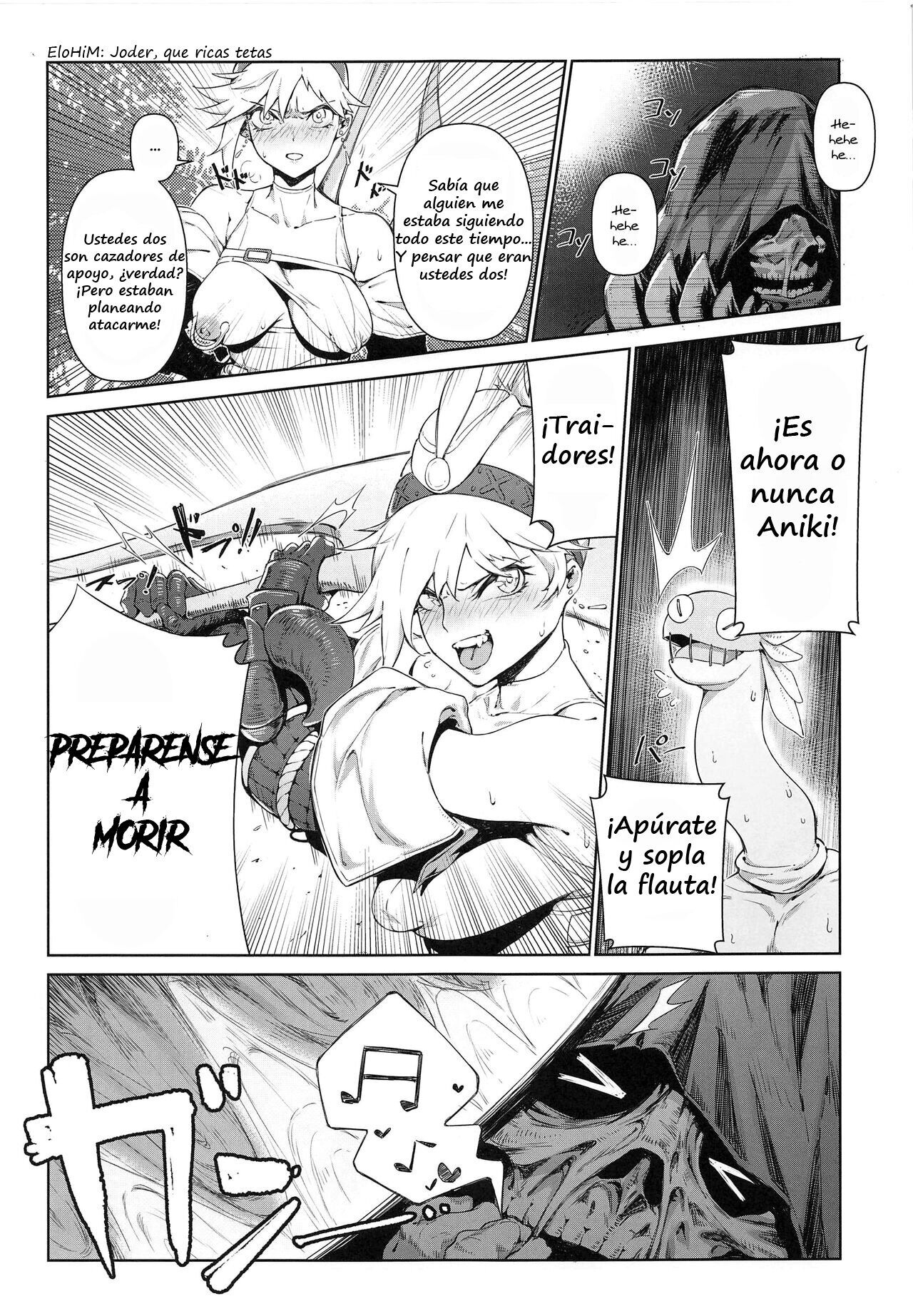 [Toubu Rengou Daigaku (Kakuchou no Okina)] Extreme Anal Hunter (Monster Hunter World) [Spanish] image number 7