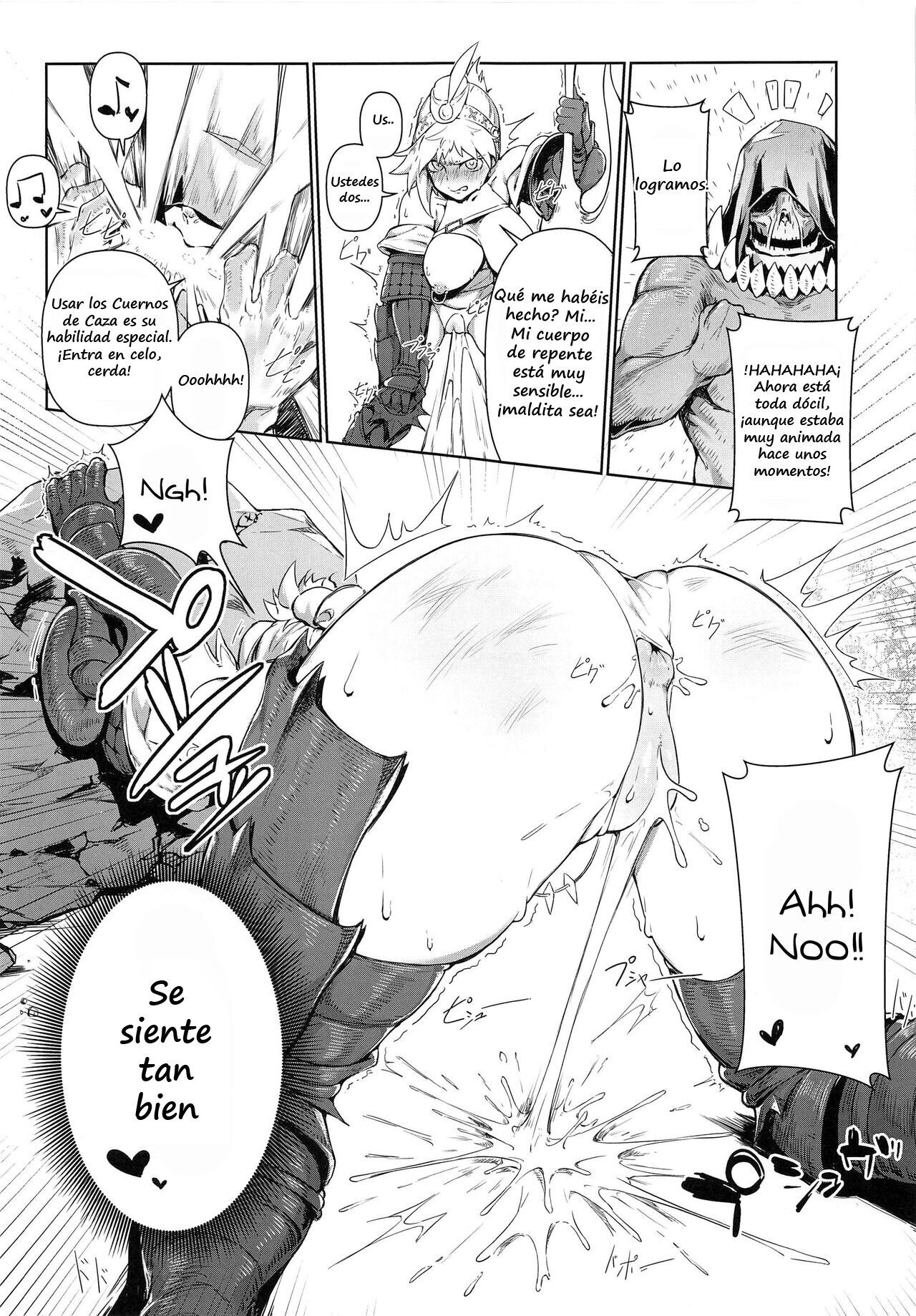 [Toubu Rengou Daigaku (Kakuchou no Okina)] Extreme Anal Hunter (Monster Hunter World) [Spanish] image number 9