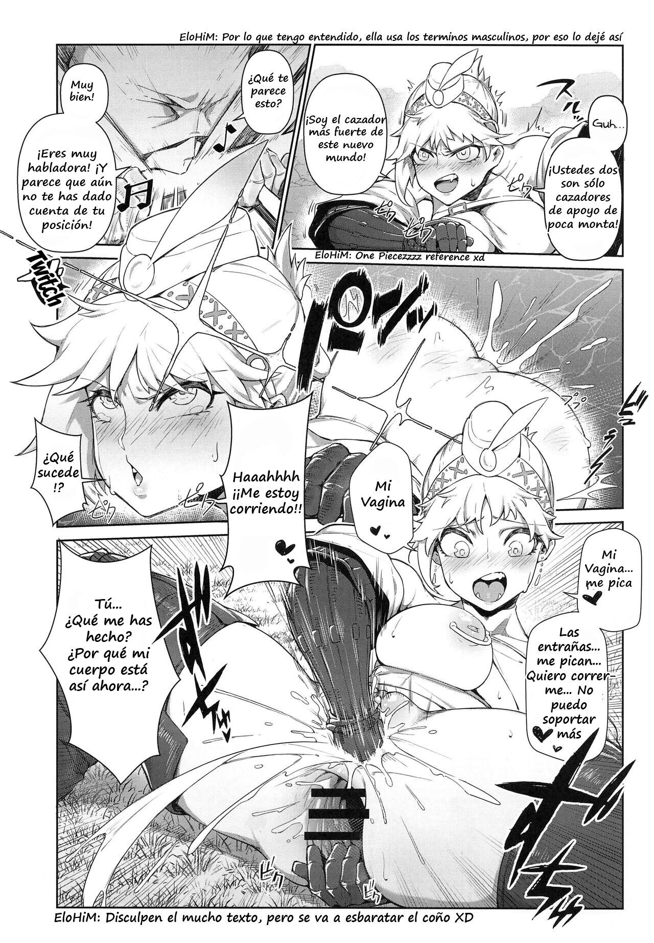 [Toubu Rengou Daigaku (Kakuchou no Okina)] Extreme Anal Hunter (Monster Hunter World) [Spanish] image number 14