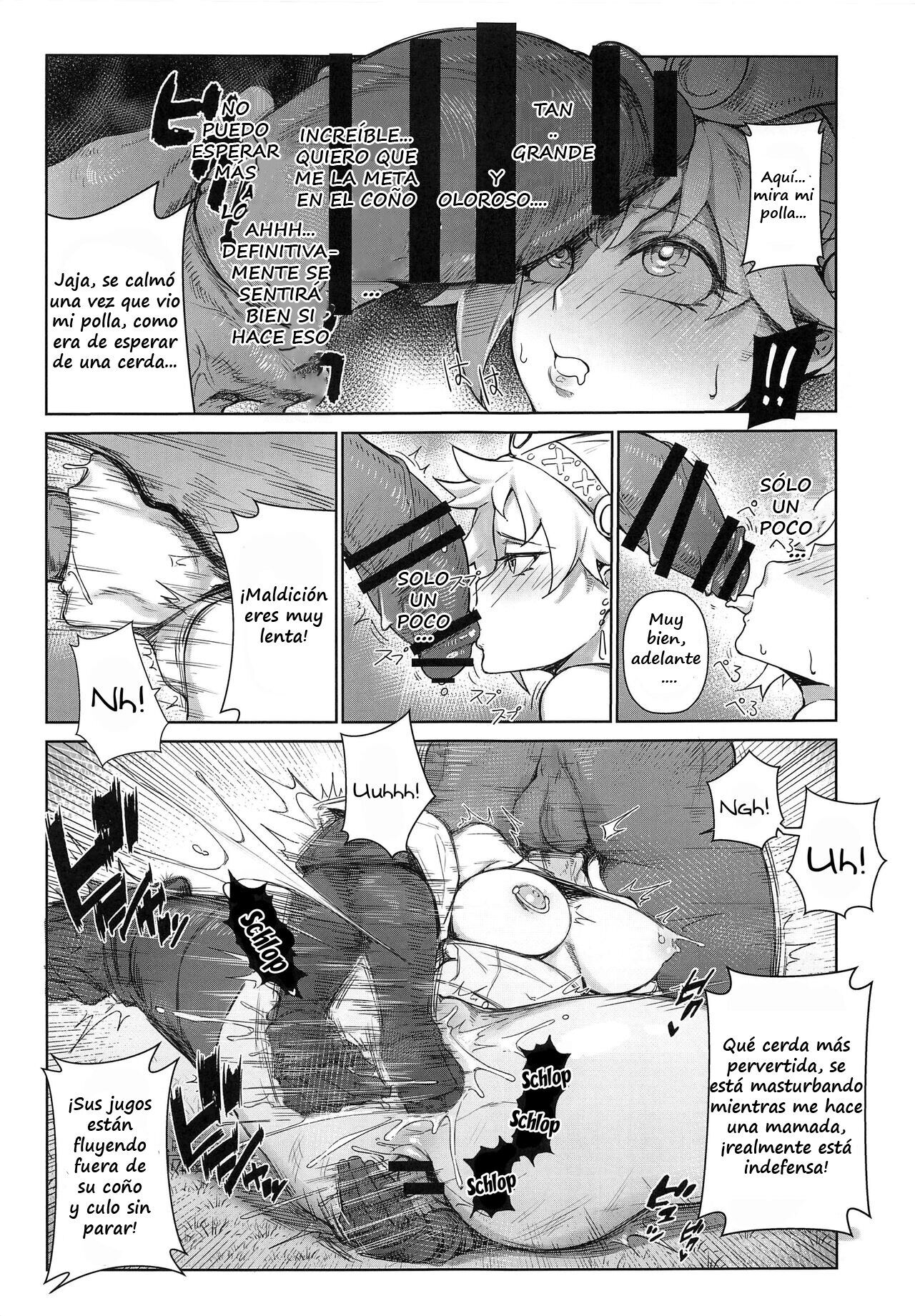 [Toubu Rengou Daigaku (Kakuchou no Okina)] Extreme Anal Hunter (Monster Hunter World) [Spanish] image number 15