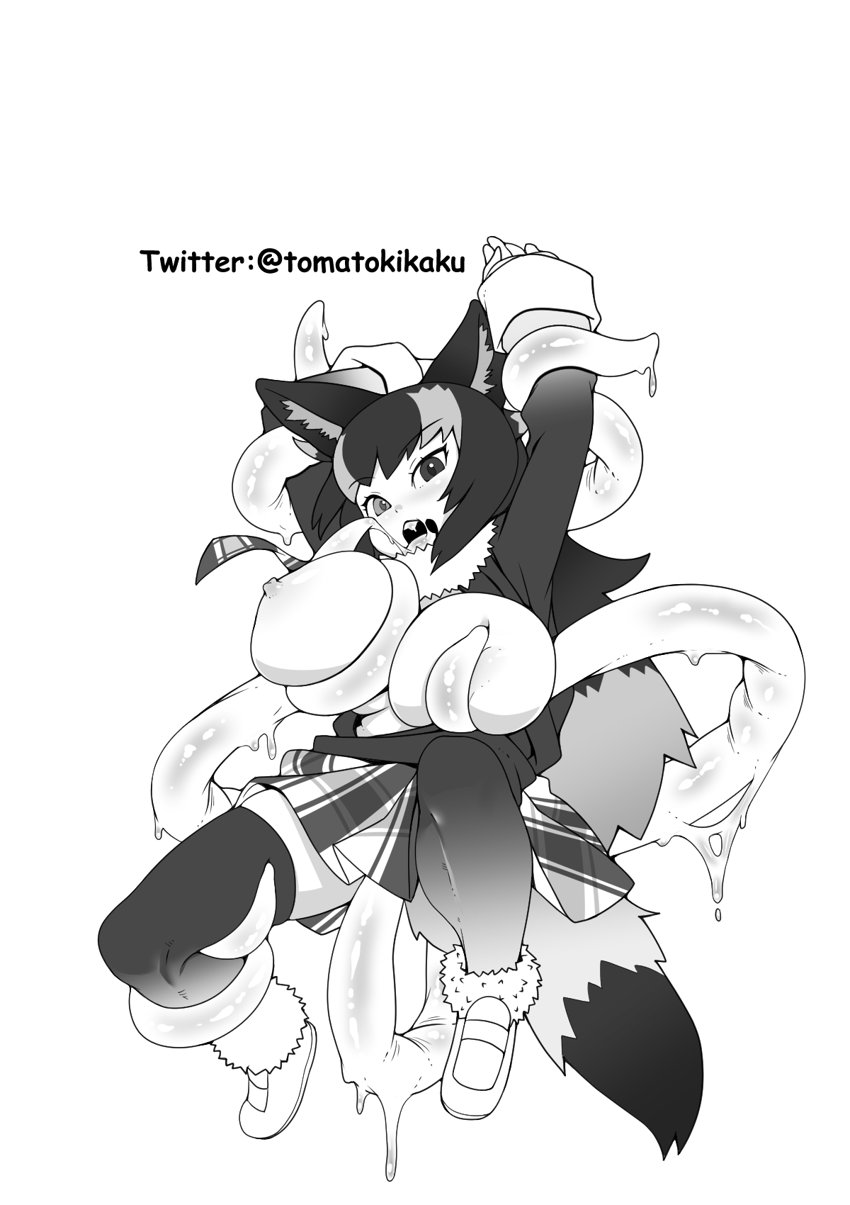 [Tomato Kikaku] Fennec ga Shokushu ni Yarareru no da!! (Kemono Friends) [Spanish] [Neko Yuri] 图片编号 26