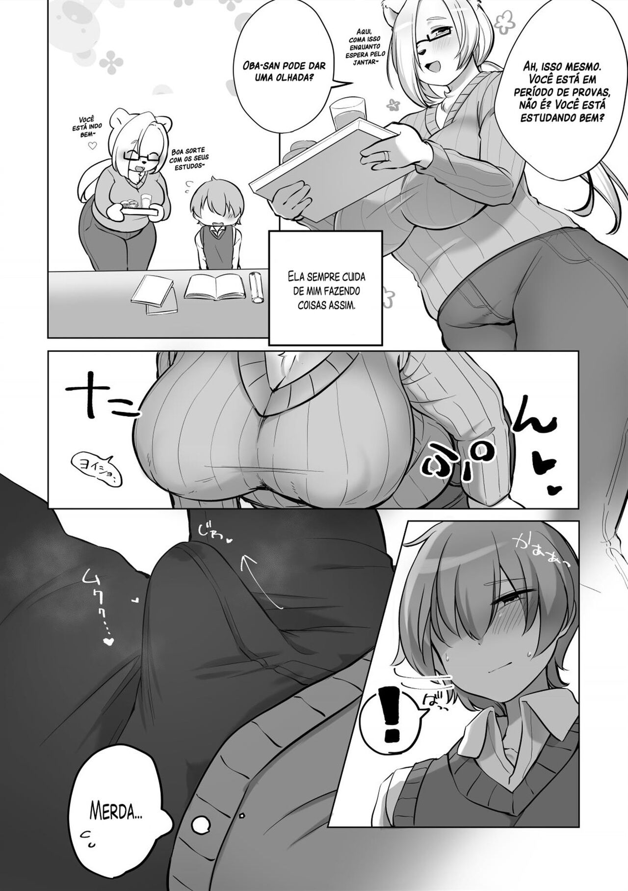 [Sakuragi Yomi (Sakuragi Yomi)] Otonari no Ookina Kuma-san [Portuguese-BR] [Digital] image number 5