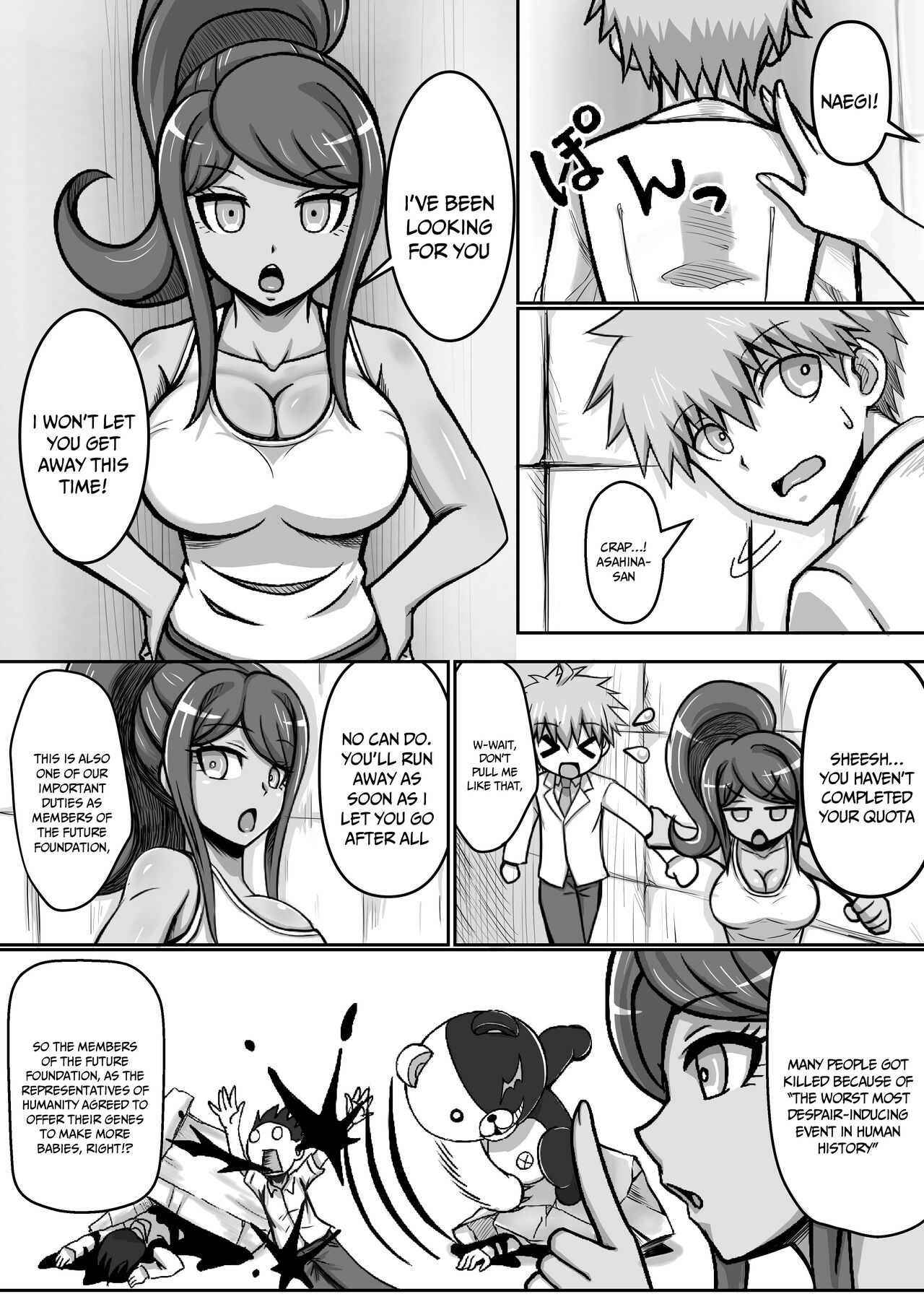 [Bareisyo Tarou & Butter dog] Former Super High School-Level Breasts (Danganronpa) [English] {Doujins.com} numero di immagine  4