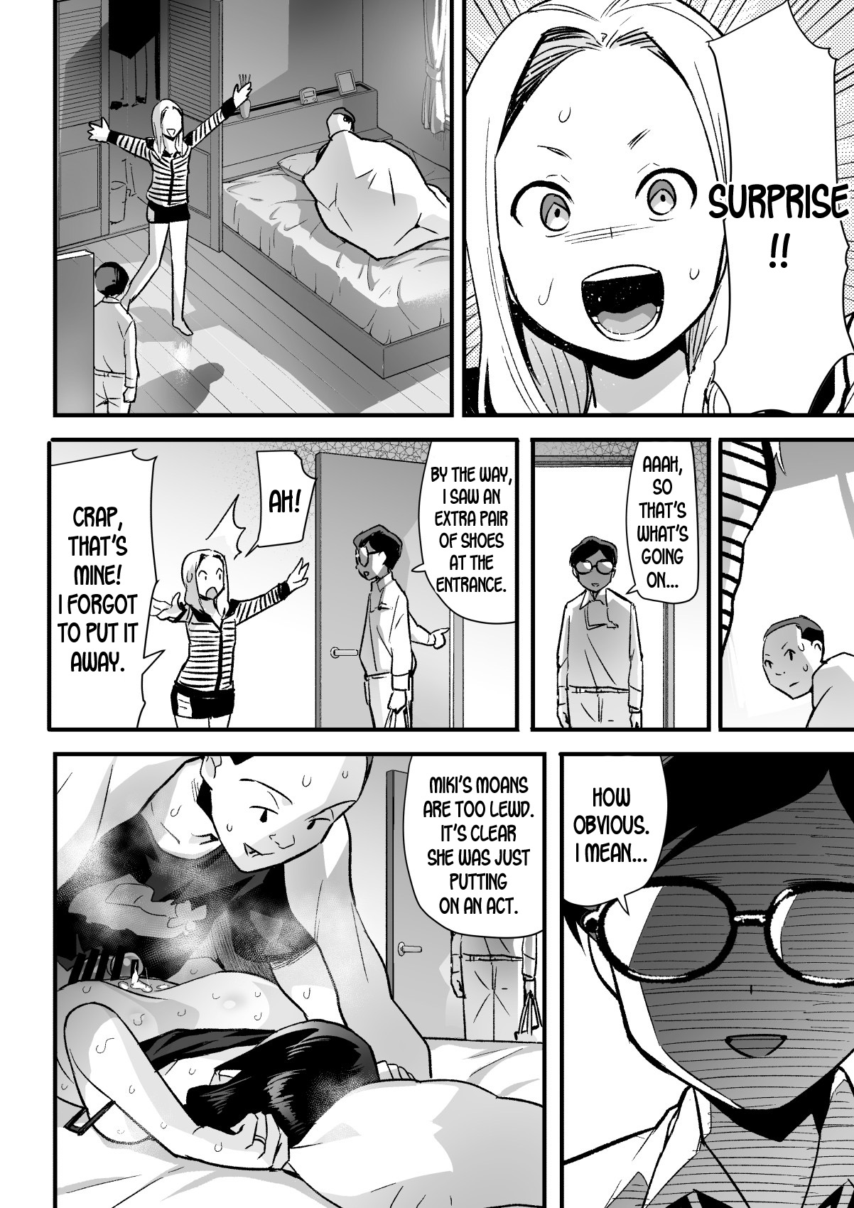 [OTOREKO (Toilet Komoru)] Hitozuma Netori Surprise ~Danna no Me no Mae de Chitsunai Shasei~ [English] [desudesu] [Digital] image number 35