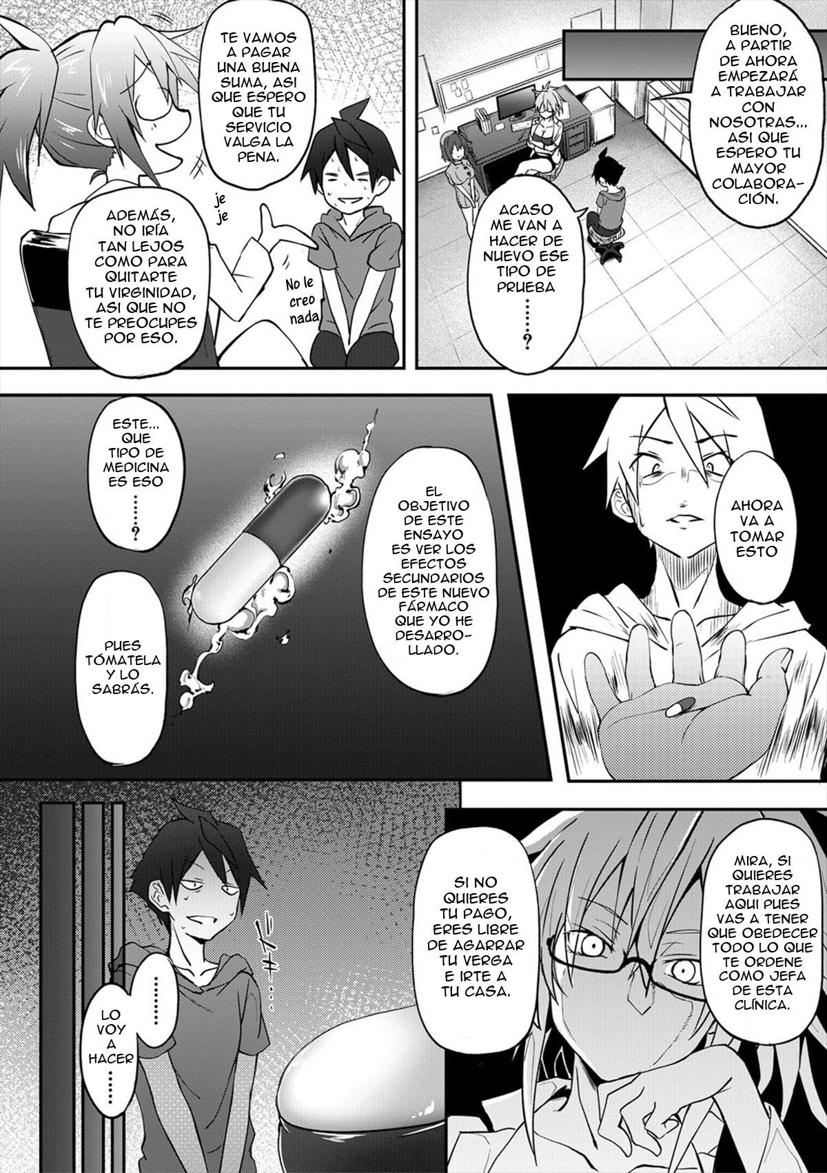 [Mizoguchi Gelatin] Milking Clinic Ch.1 [Spanish][Harenchi no Fansub][Digital][Decensored] image number 12