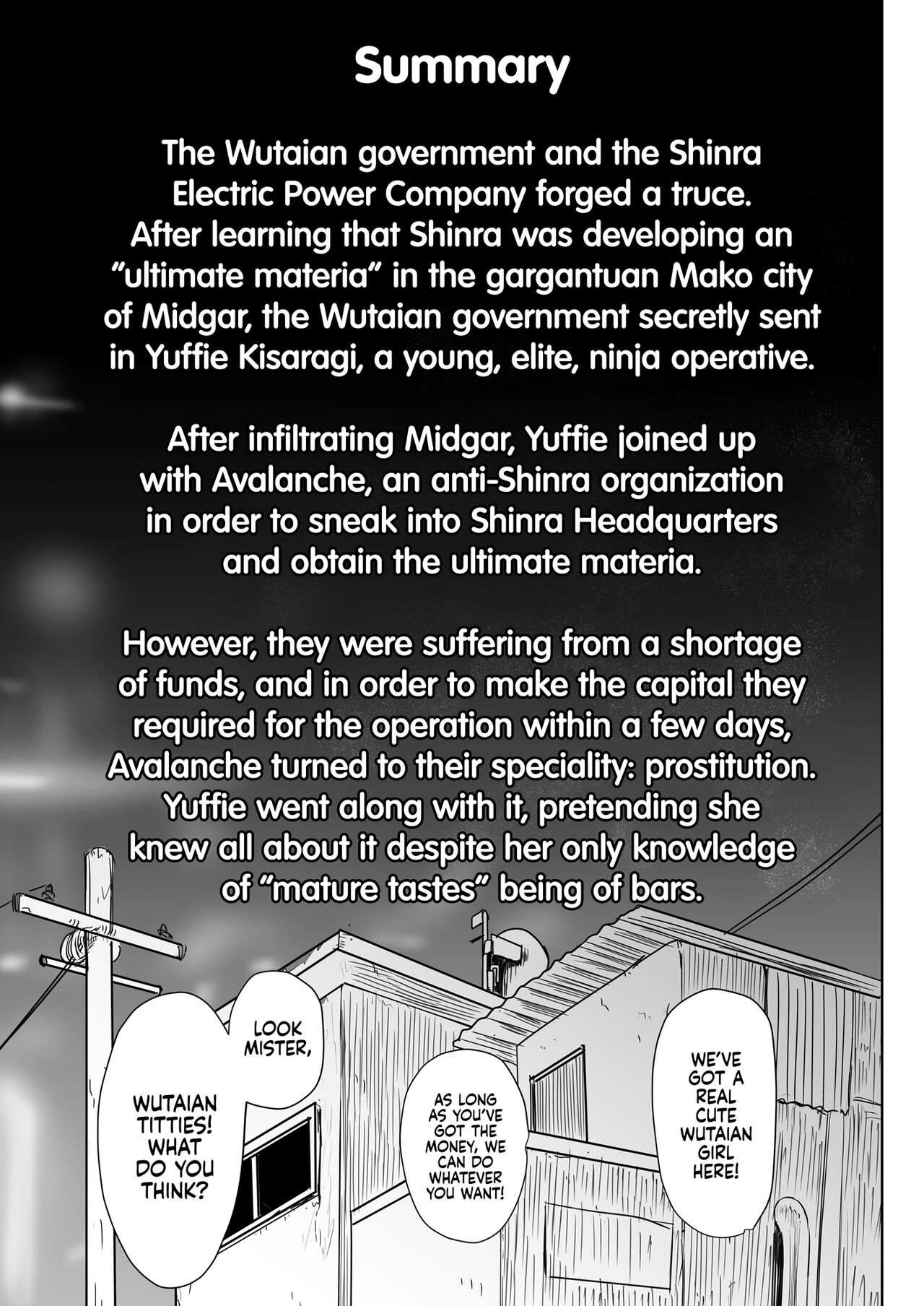 [Hebitunagary (SGK)] Oniisan Wutai Musume Doudesuka? | What Do You Think of Wutaian Girls, Mister? (Final Fantasy VII) [English] {2d-market.com} [Decensored] [Digital] imagen número 3