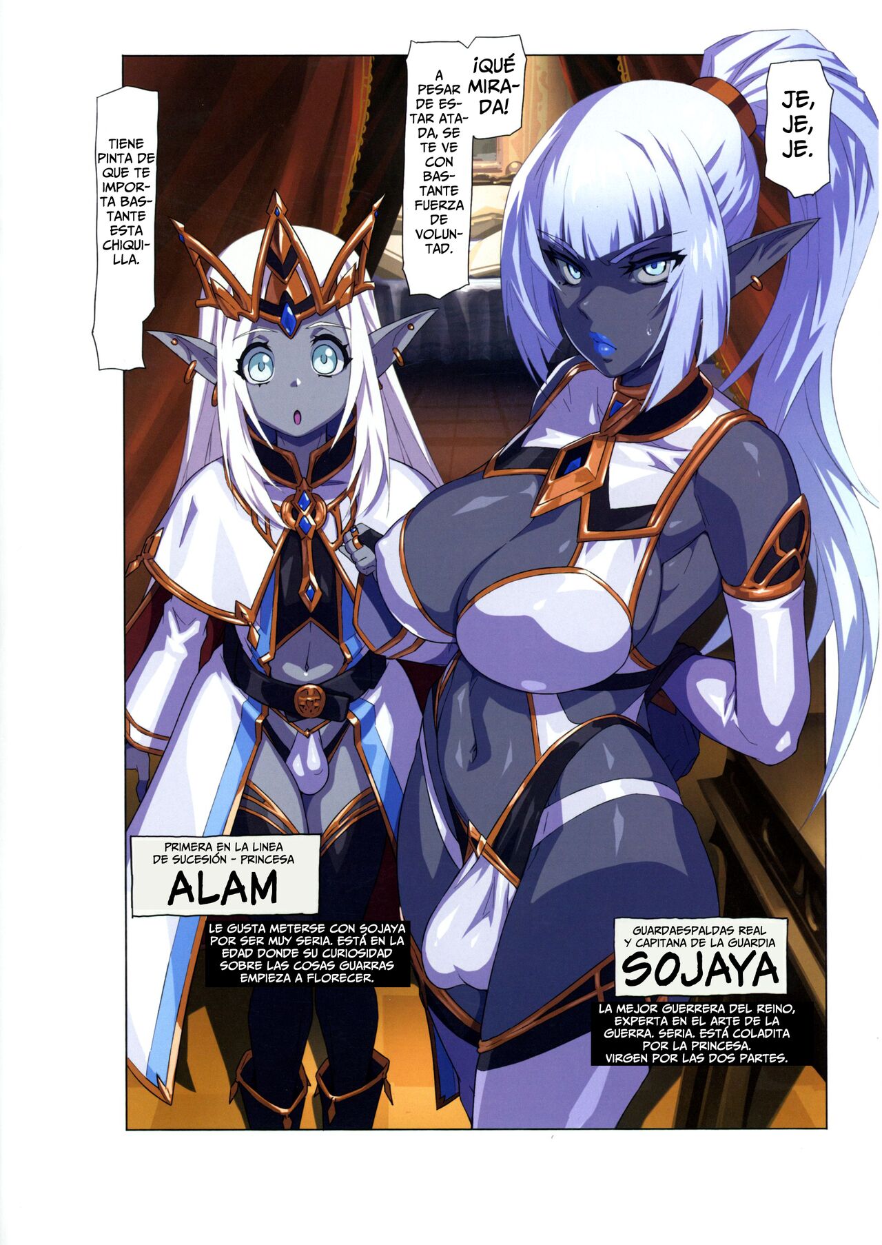 (C100) [M-ya (Mikoyan)] Ogresas Contra Elfas Oscuras ~ La Gesta de La Gestación - Ogre tai Dark Elf Ogre Hanshoku Dai Sakusen [Spanish] [Horchata Scans] imagen número 8