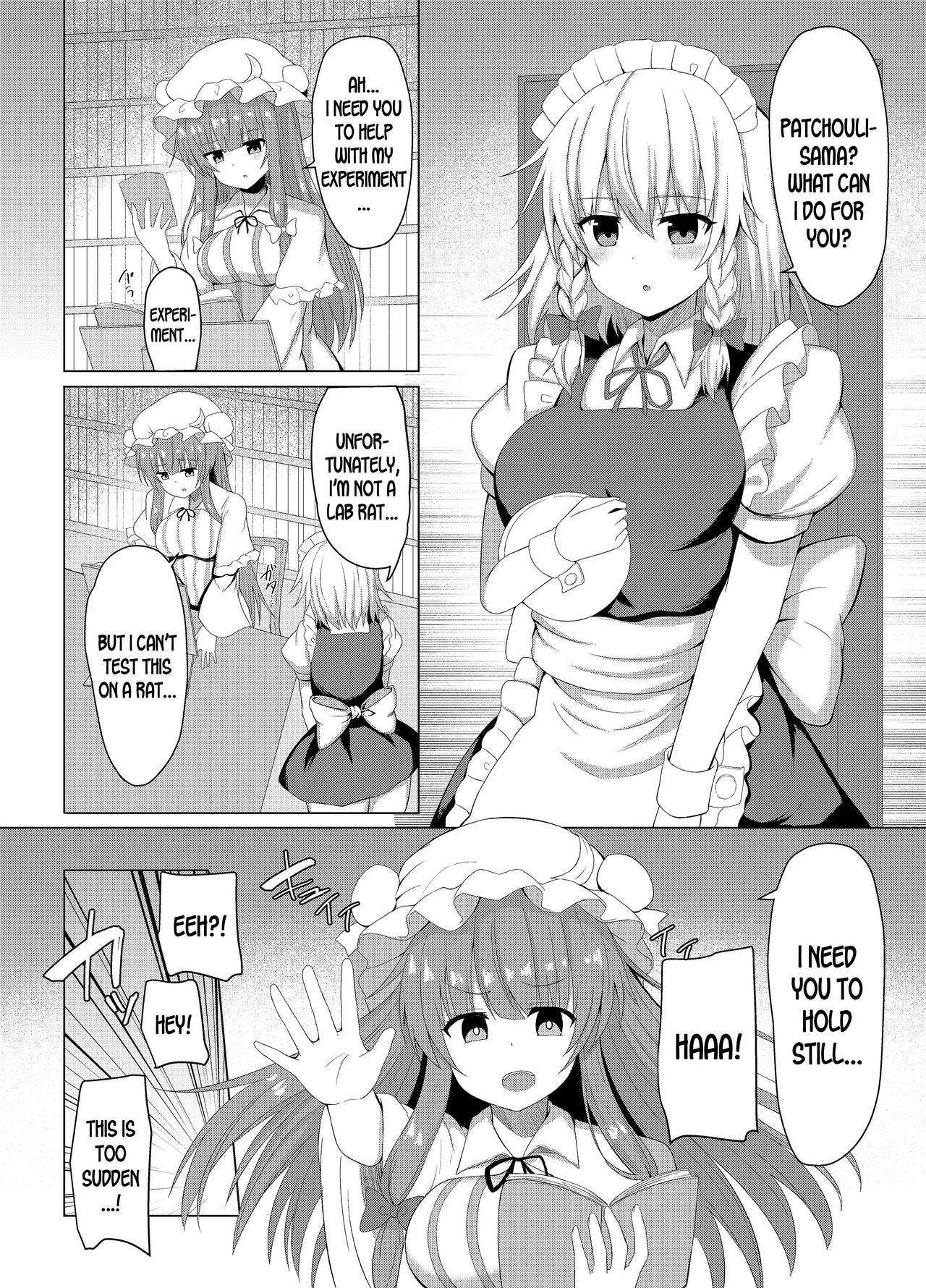 [tomikadou (tksand)] Patchouli no Jikken de Succubus ni Natta Sakuya-san (Touhou Project) [English] [desudesu] [Digital] изображение № 4
