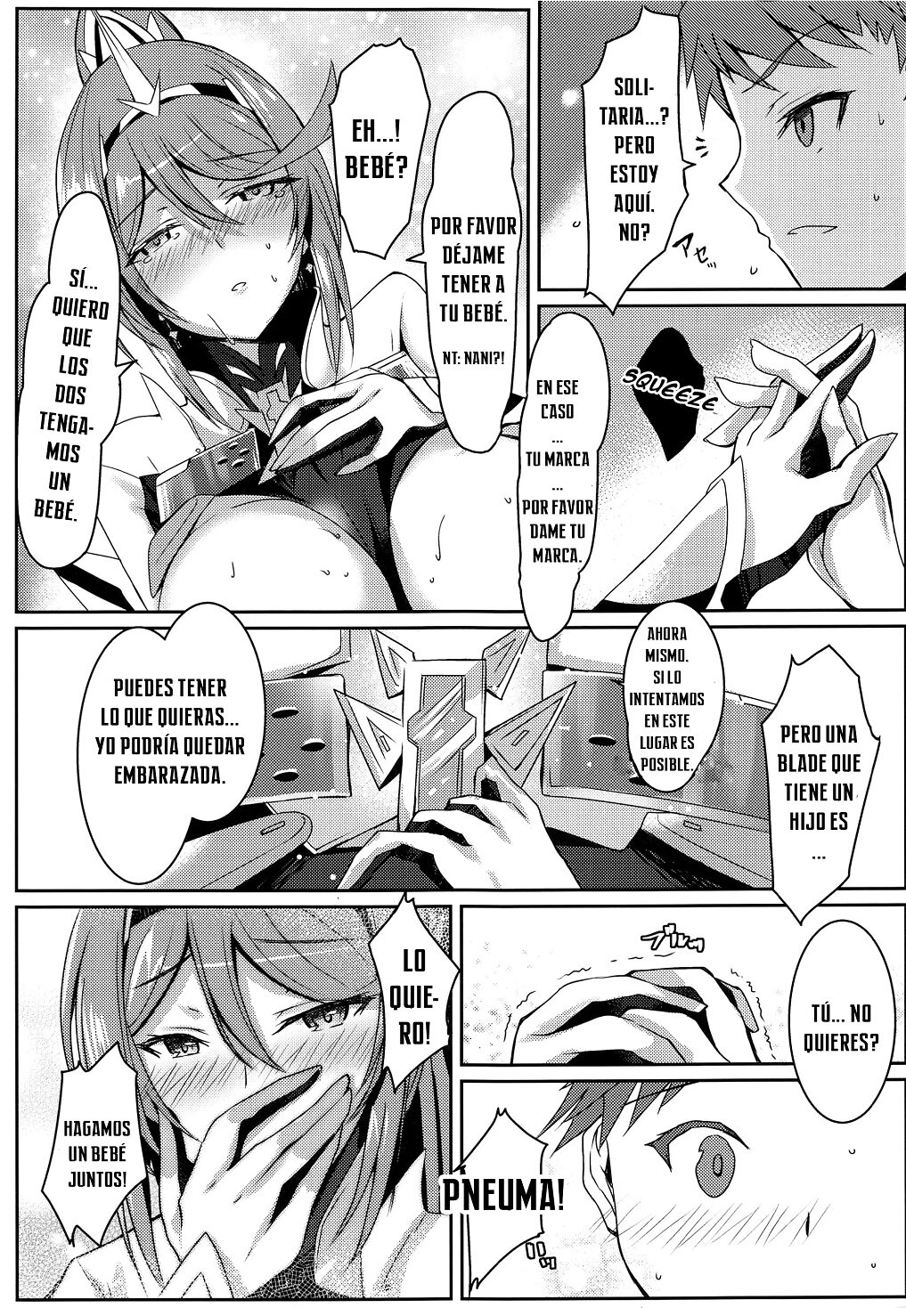 (COMIC1☆17) [Dorayakiya (Inoue Takuya)] Pneuma-chan no Ecchi Hon | Pneuma-chan's Lewd Book (Xenoblade Chronicles 2) [Spanish] 이미지 번호 18