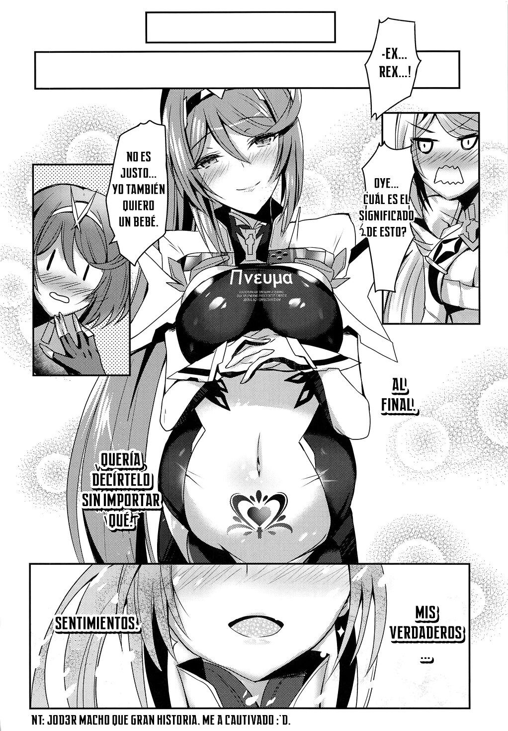 (COMIC1☆17) [Dorayakiya (Inoue Takuya)] Pneuma-chan no Ecchi Hon | Pneuma-chan's Lewd Book (Xenoblade Chronicles 2) [Spanish] 이미지 번호 25