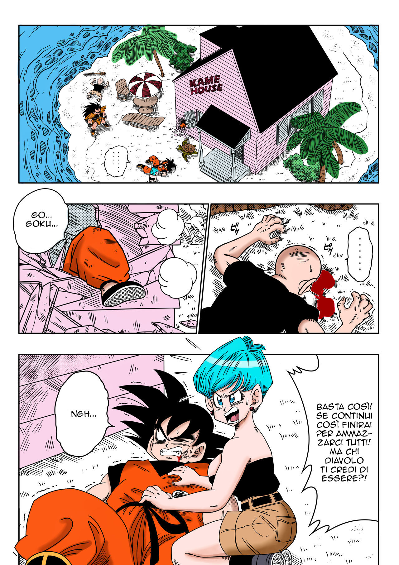 [Yamamoto] Warui Aniki - Bulma ga Yuukai Sareta! | Il Fratello Cattivo (Dragon Ball Z) (Colored) [Italian] [IcyPolarGuy] 画像番号 3
