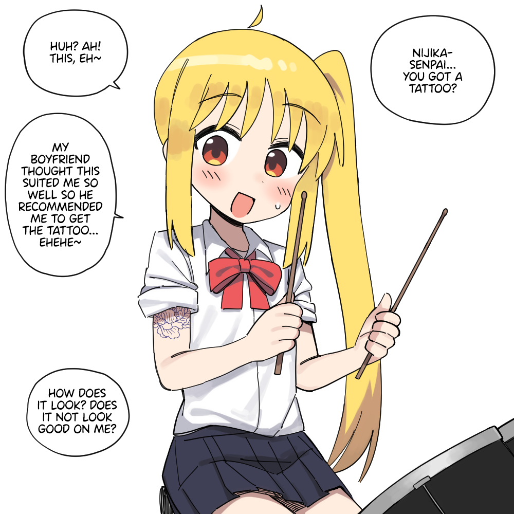 [Lakilolom] Nijika-chan and Her Boyfriend (Bocchi the Rock!) image number 2