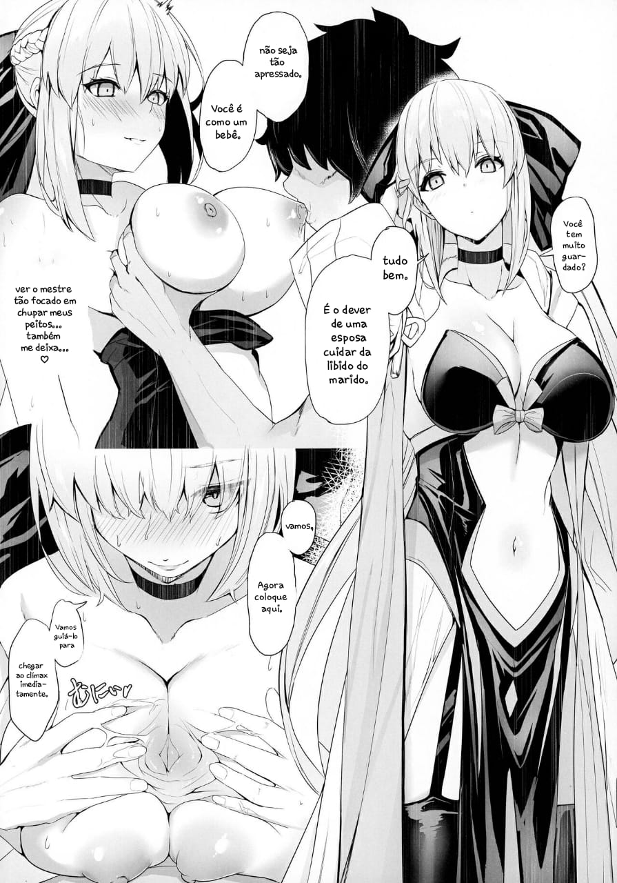 (C99) [Yurutto Pocket (Untue)] My two brides (Fate/Grand Order) [Portuguese-BR] [Kuri_Scans] image number 3