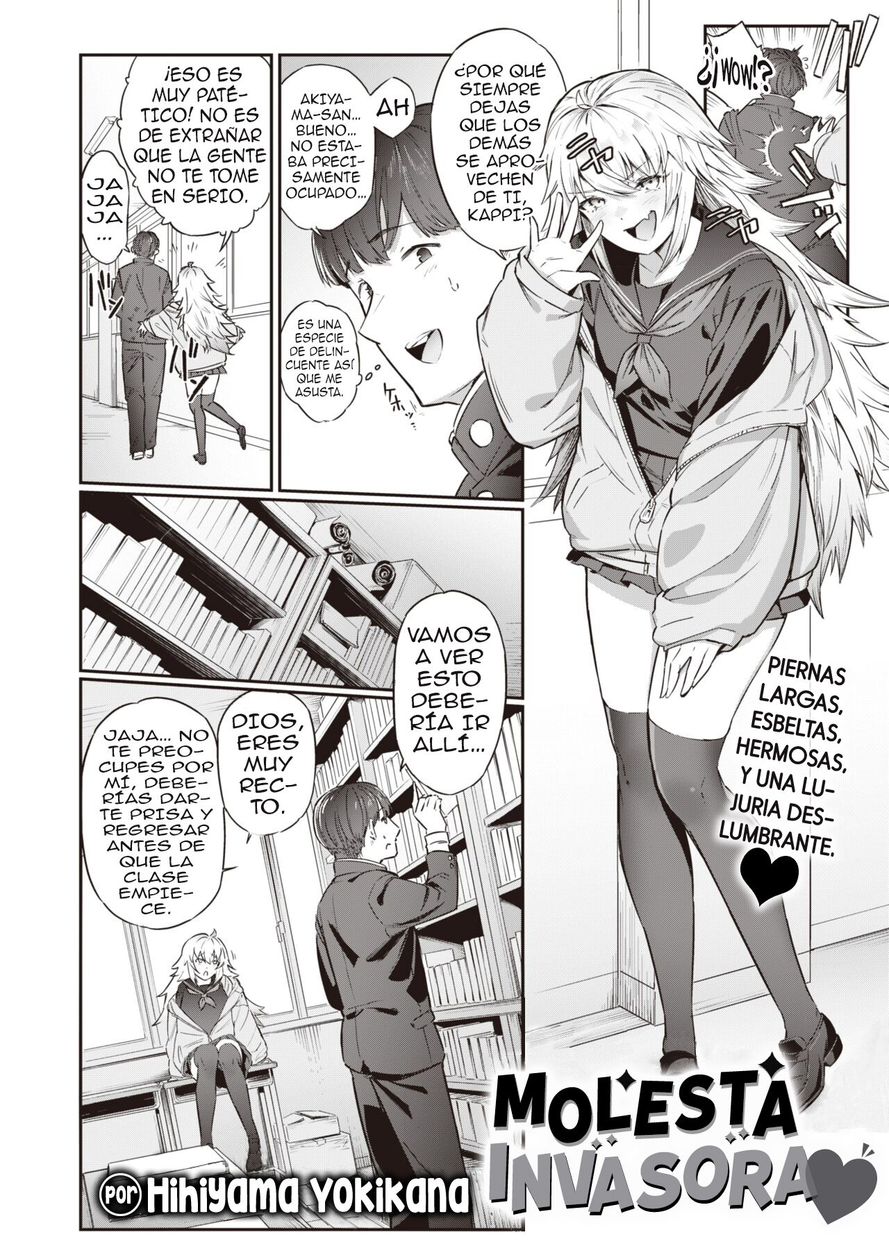 [Hihiyama Yokikana] Teasing Invader | Molesta Invasora (WEEKLY Kairakuten 2022 No.22) [Spanish] [Anime no Mansebia] [Digital] Bildnummer 2