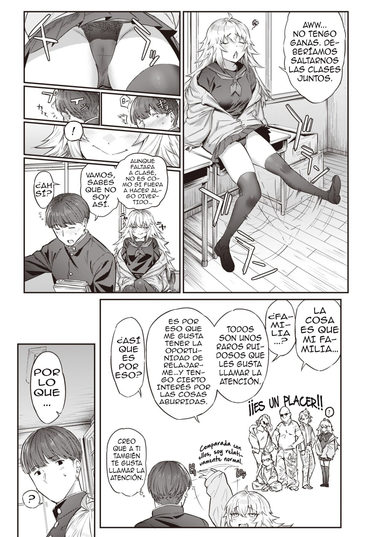 [Hihiyama Yokikana] Teasing Invader | Molesta Invasora (WEEKLY Kairakuten 2022 No.22) [Spanish] [Anime no Mansebia] [Digital] Bildnummer 3