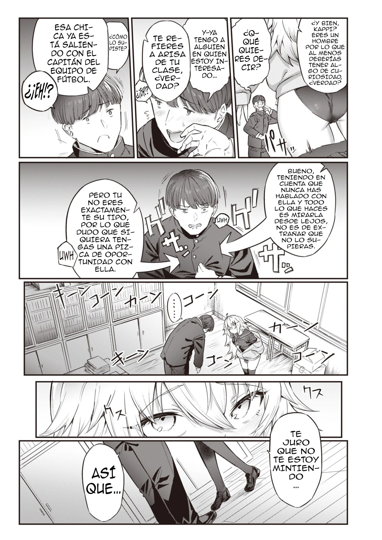 [Hihiyama Yokikana] Teasing Invader | Molesta Invasora (WEEKLY Kairakuten 2022 No.22) [Spanish] [Anime no Mansebia] [Digital] Bildnummer 5