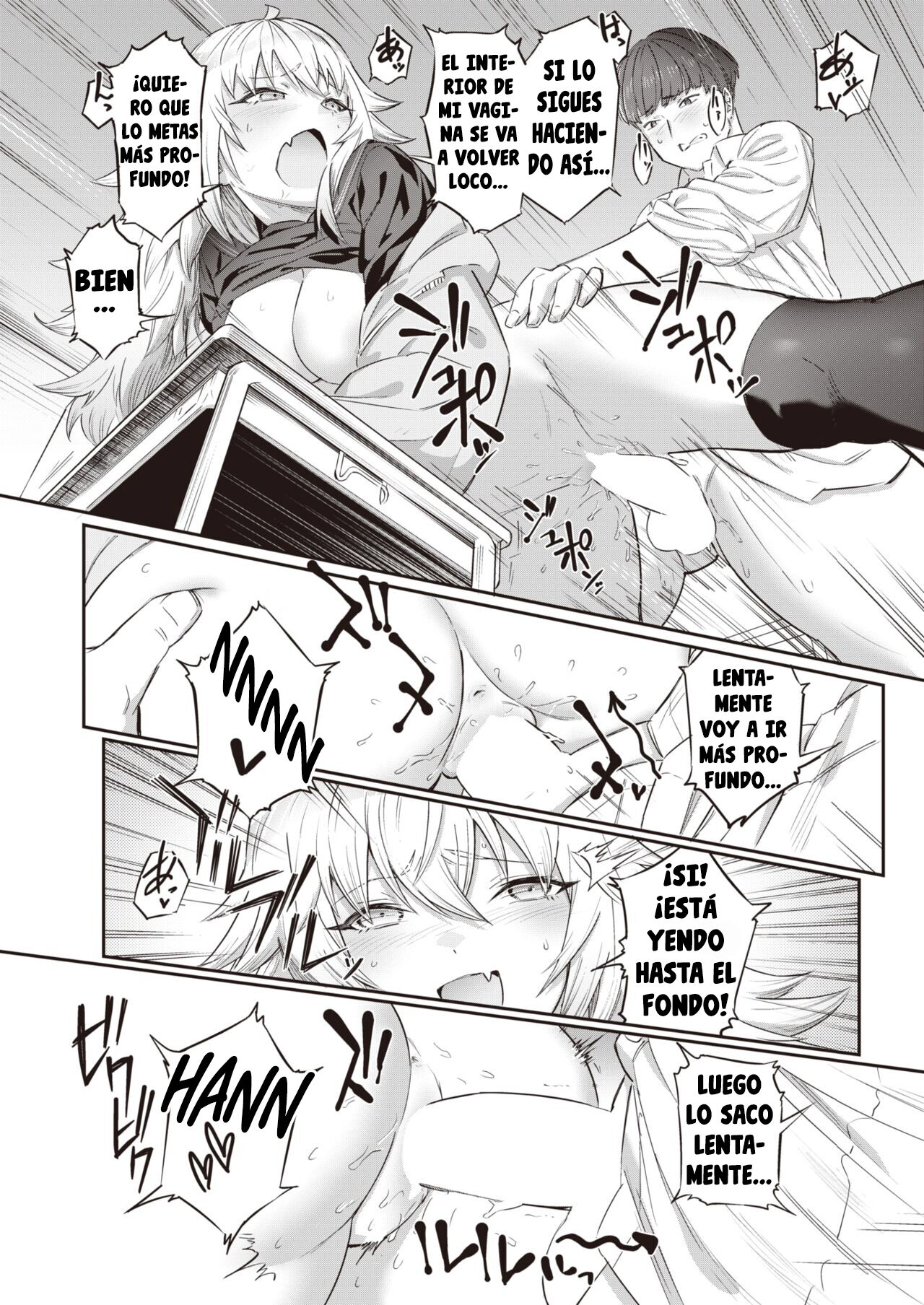 [Hihiyama Yokikana] Teasing Invader | Molesta Invasora (WEEKLY Kairakuten 2022 No.22) [Spanish] [Anime no Mansebia] [Digital] Bildnummer 14