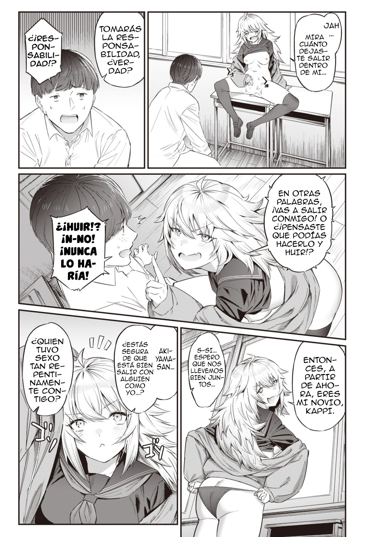 [Hihiyama Yokikana] Teasing Invader | Molesta Invasora (WEEKLY Kairakuten 2022 No.22) [Spanish] [Anime no Mansebia] [Digital] Bildnummer 19