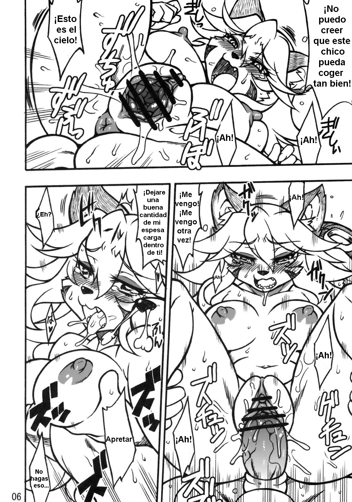 (Fur-st 3) [Mayoineko (Various)] CROSS CODA (Solatorobo) [Spanish] [Neko Yuri] Bildnummer 5