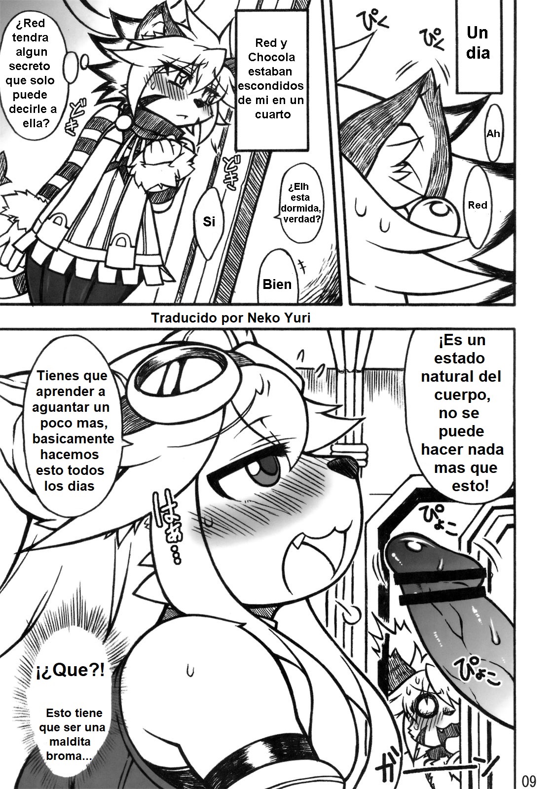 (Fur-st 3) [Mayoineko (Various)] CROSS CODA (Solatorobo) [Spanish] [Neko Yuri] Bildnummer 8