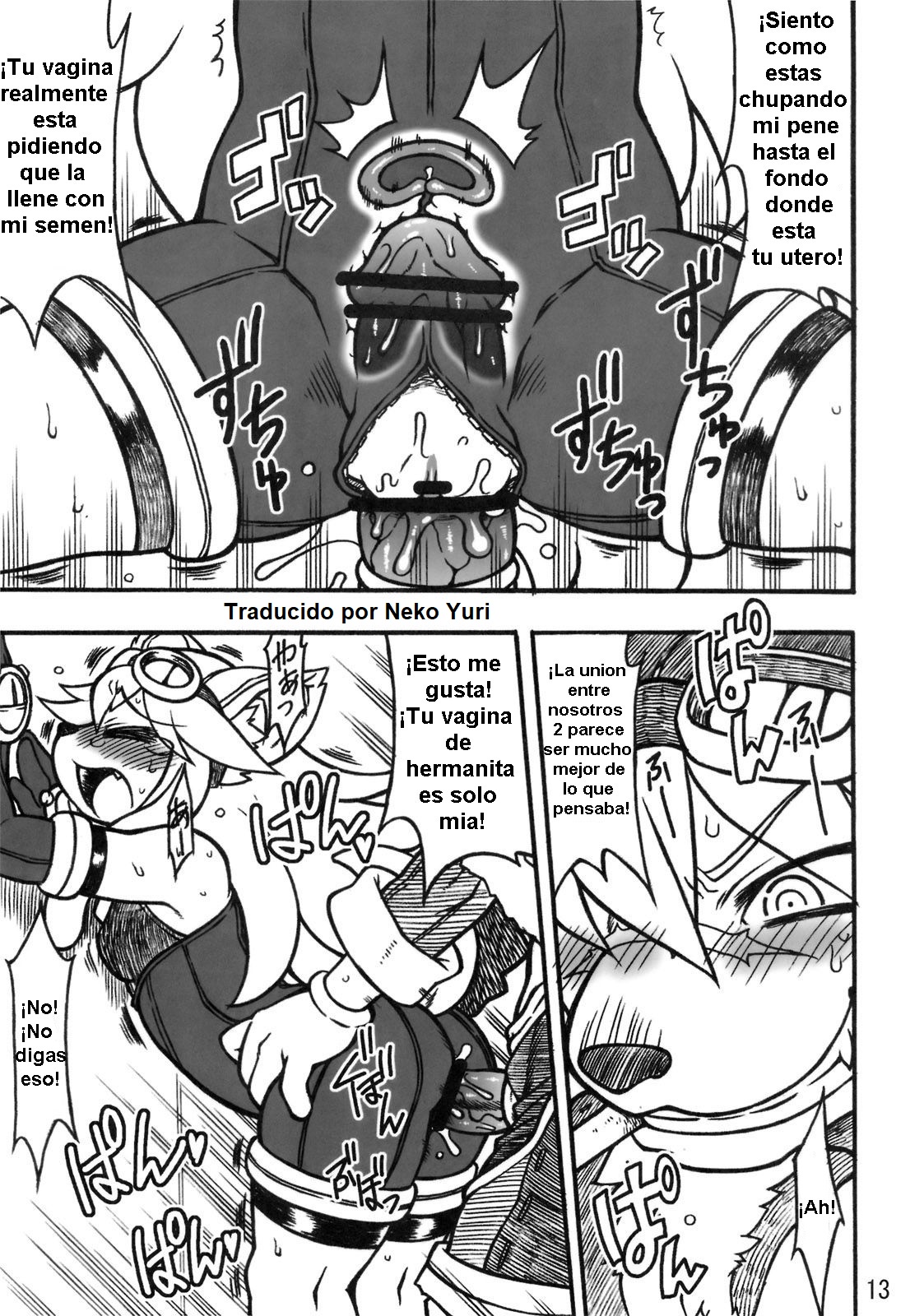 (Fur-st 3) [Mayoineko (Various)] CROSS CODA (Solatorobo) [Spanish] [Neko Yuri] Bildnummer 12