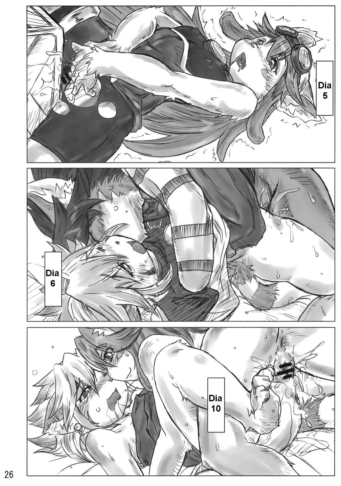 (Fur-st 3) [Mayoineko (Various)] CROSS CODA (Solatorobo) [Spanish] [Neko Yuri] Bildnummer 25