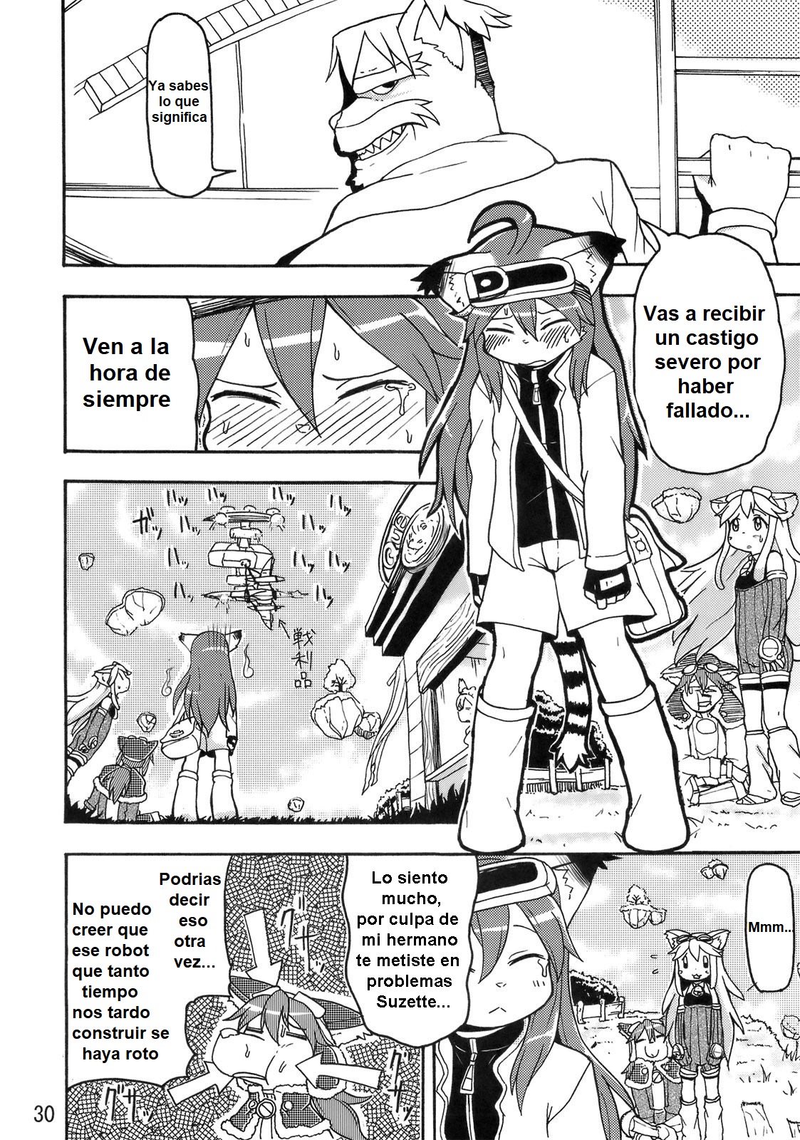 (Fur-st 3) [Mayoineko (Various)] CROSS CODA (Solatorobo) [Spanish] [Neko Yuri] Bildnummer 29