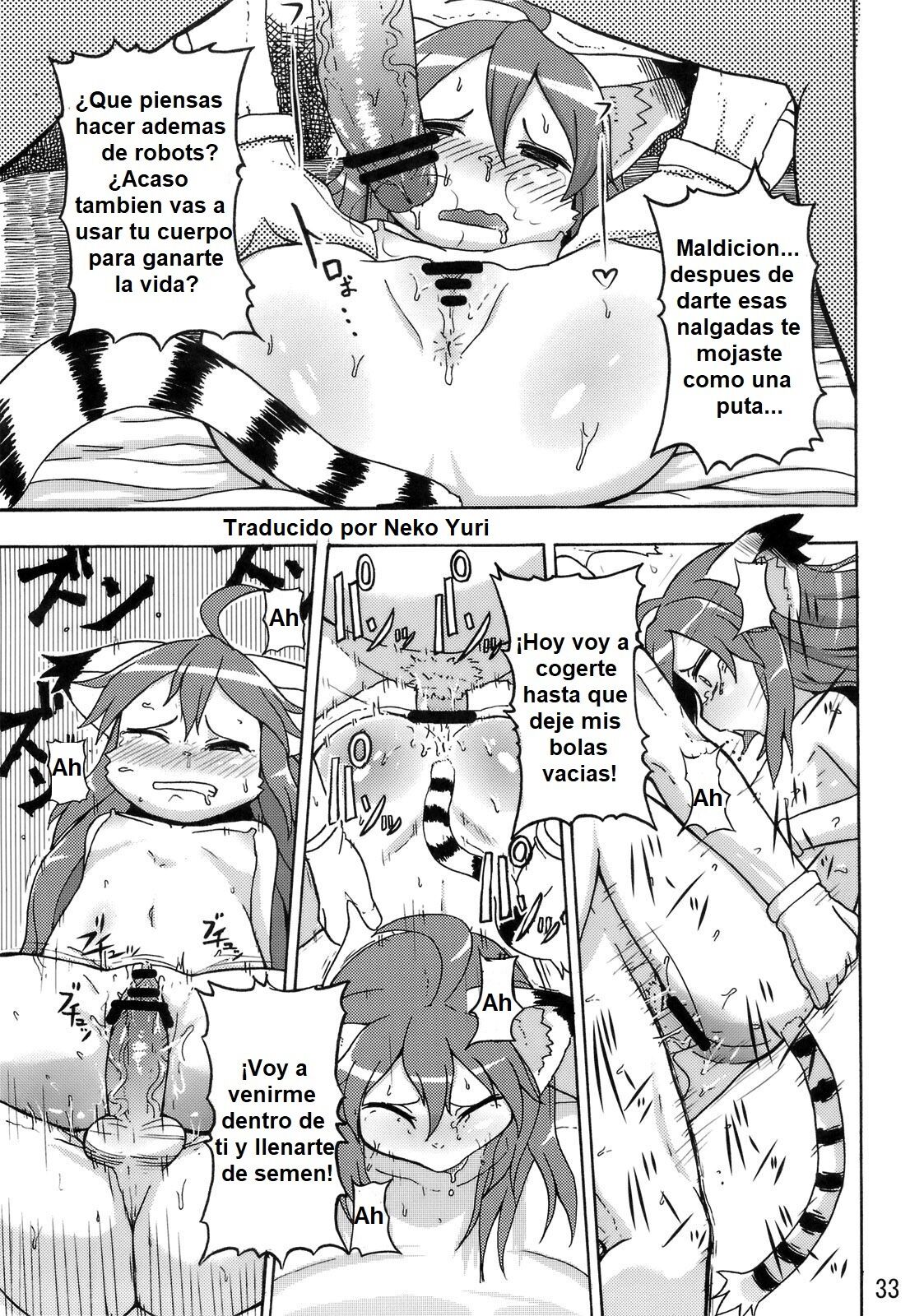 (Fur-st 3) [Mayoineko (Various)] CROSS CODA (Solatorobo) [Spanish] [Neko Yuri] Bildnummer 32