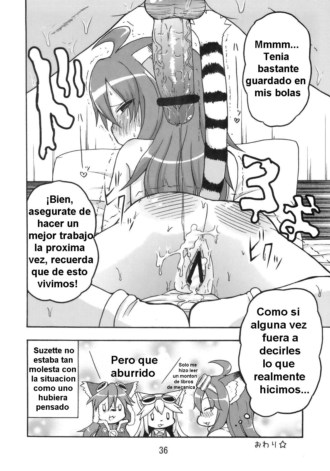 (Fur-st 3) [Mayoineko (Various)] CROSS CODA (Solatorobo) [Spanish] [Neko Yuri] Bildnummer 35