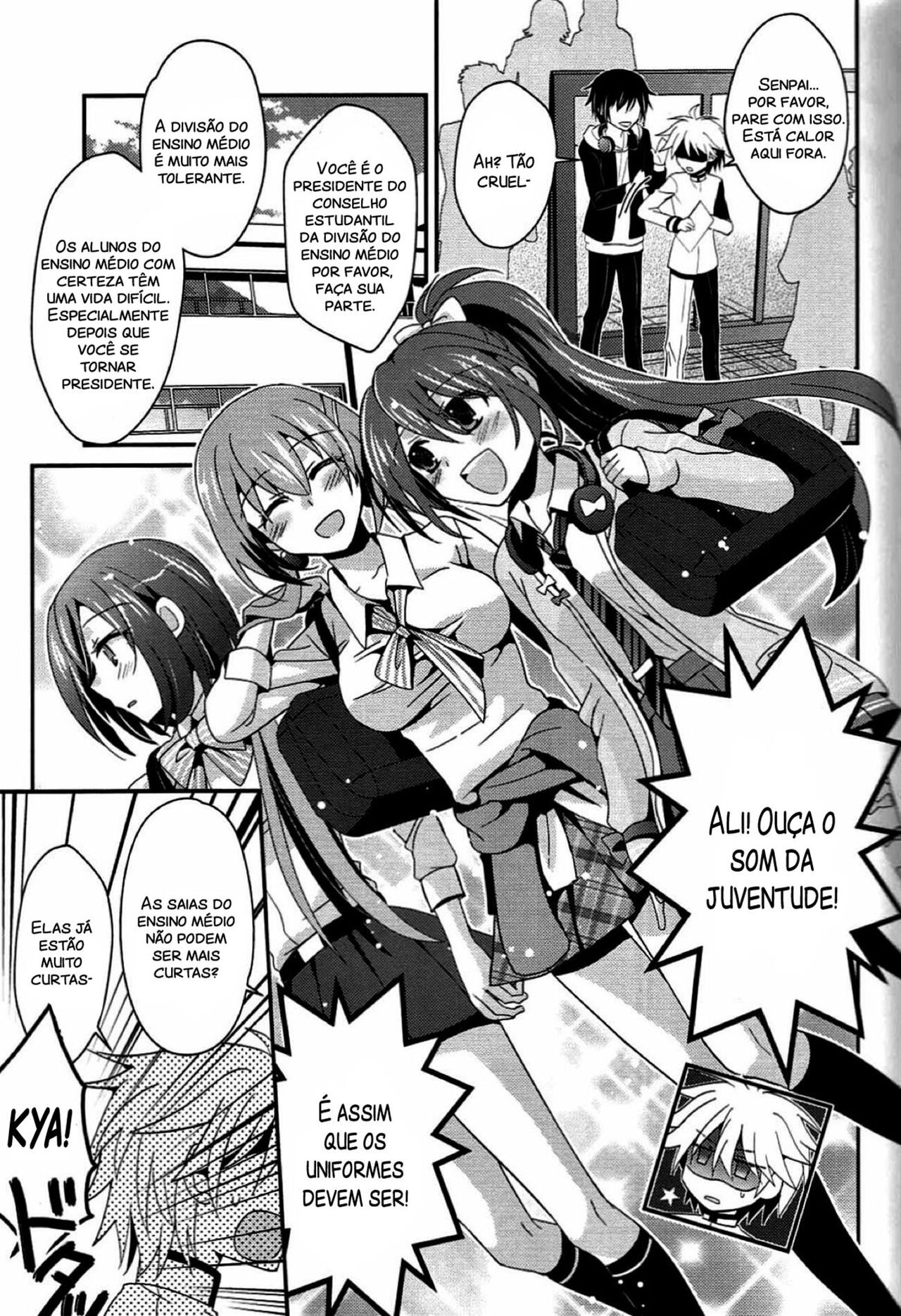 (C86) [highway (Iri)] Aku no Seitokaichou HARD (VOCALOID) [Portuguese-BR] изображение № 4