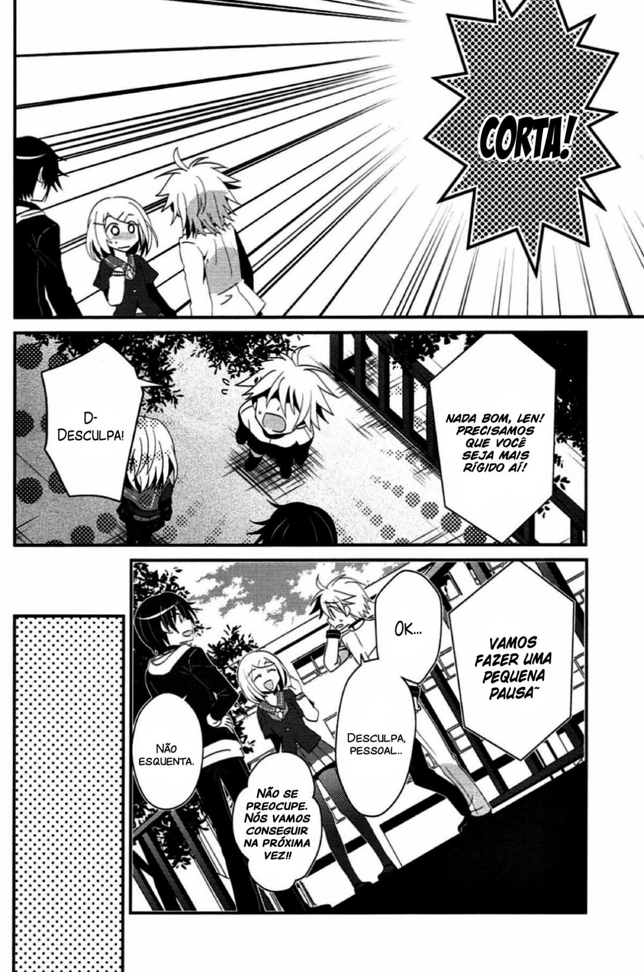 (C86) [highway (Iri)] Aku no Seitokaichou HARD (VOCALOID) [Portuguese-BR] изображение № 7