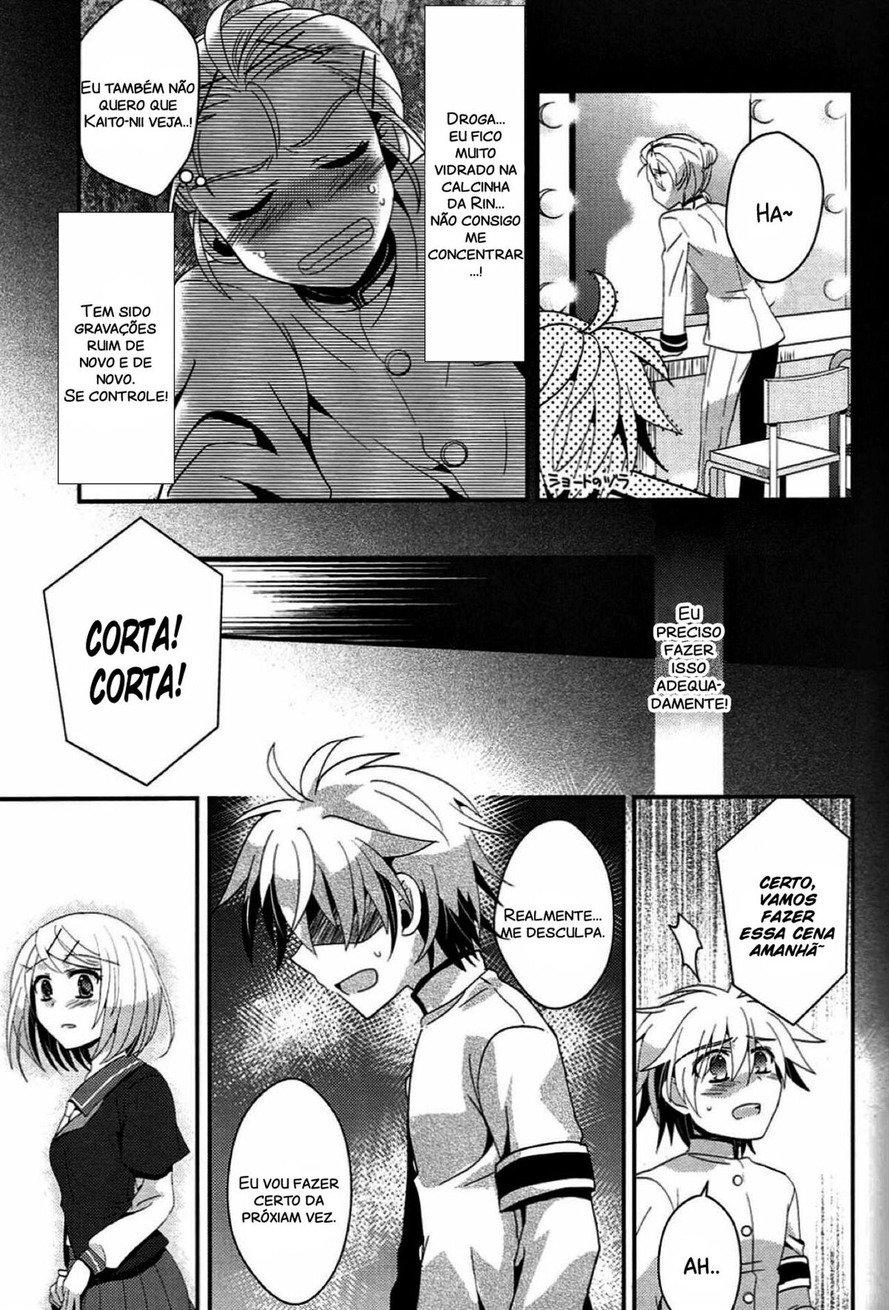 (C86) [highway (Iri)] Aku no Seitokaichou HARD (VOCALOID) [Portuguese-BR] изображение № 8