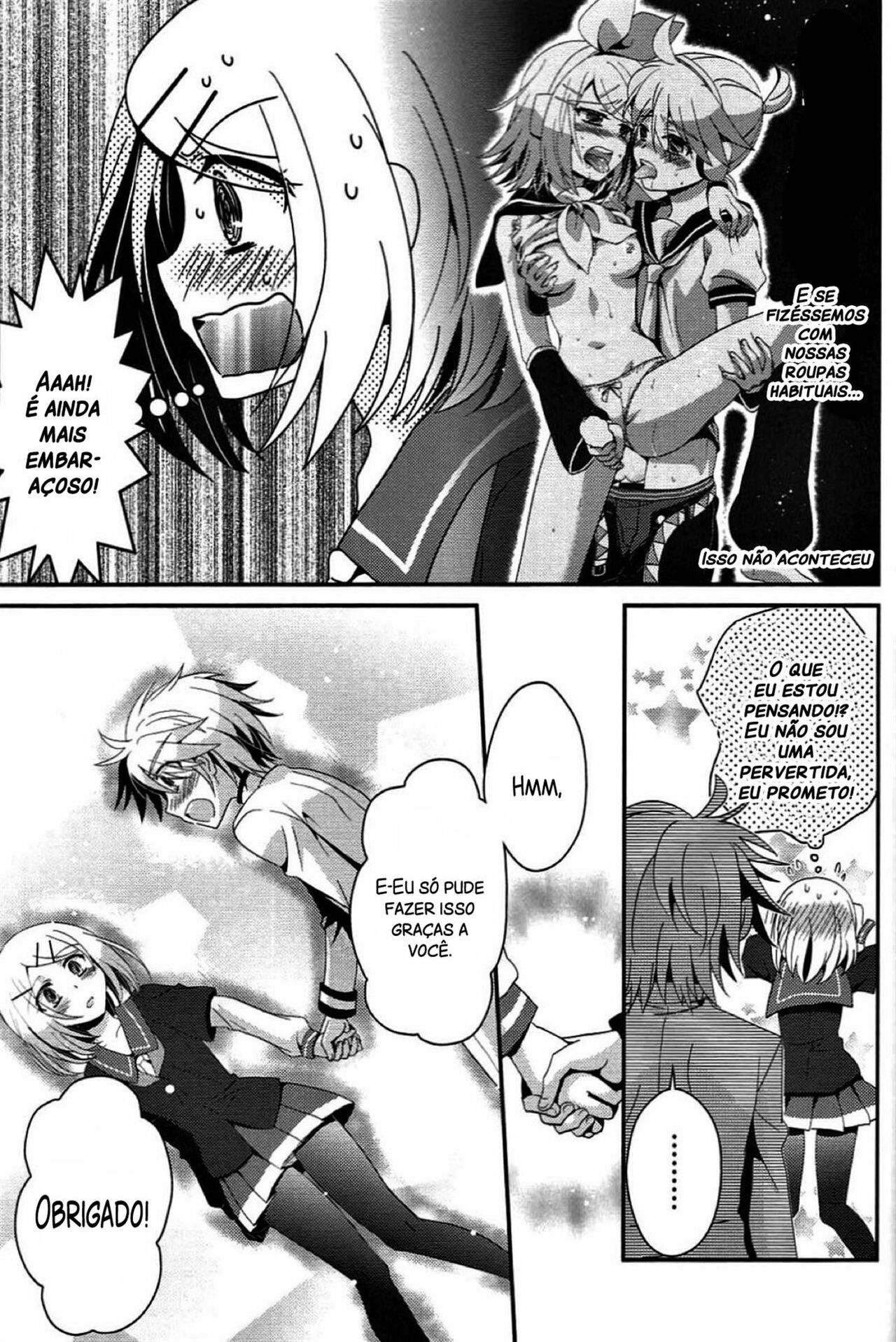 (C86) [highway (Iri)] Aku no Seitokaichou HARD (VOCALOID) [Portuguese-BR] изображение № 28