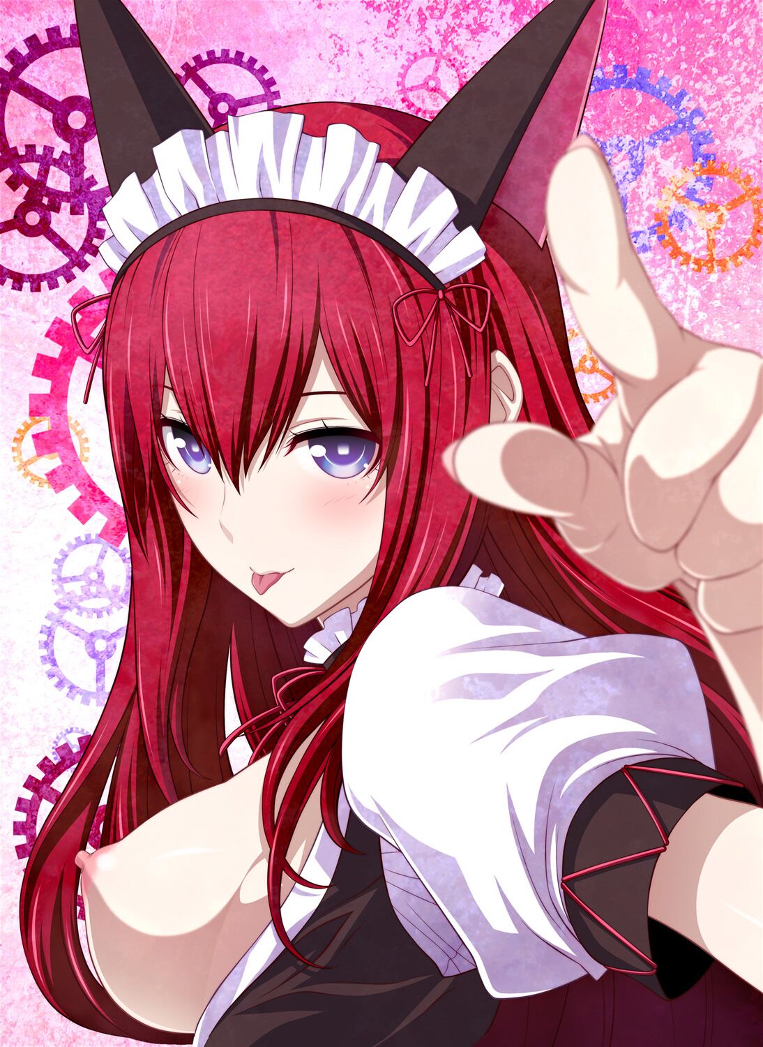[Wagamama Dou (Syowmaru, NIO)] Makise Kurisu Maid Bikini de Namahame Sex Chitsunai Shasei (Steins;Gate) [English] [Digital] 18eme image