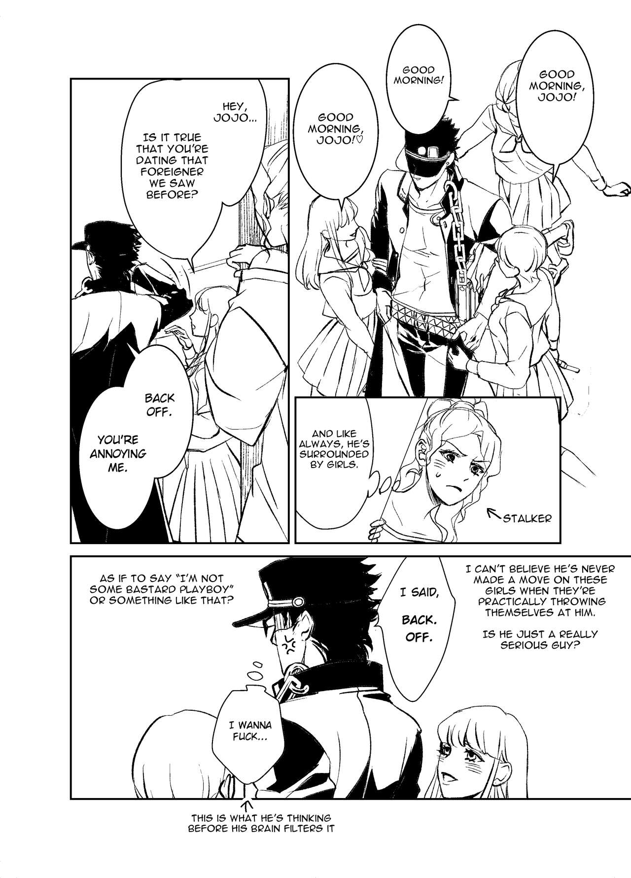 [Naburu] [Jo Mi] Koi Ni Ochita, Ka, Mo 2 (Jojo's Bizarre Adventure) [English] Bildnummer 4