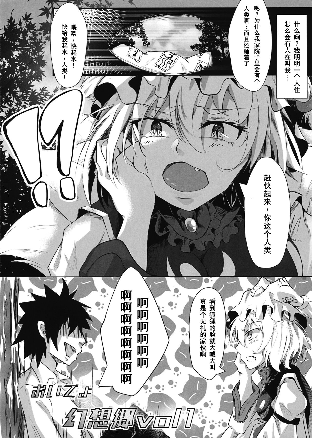 (C97) [Amakuro Okami (Mahimaru)] Oideyo! Gensoukyou -yakumoran- (Touhou Project) [Chinese] Bildnummer 3