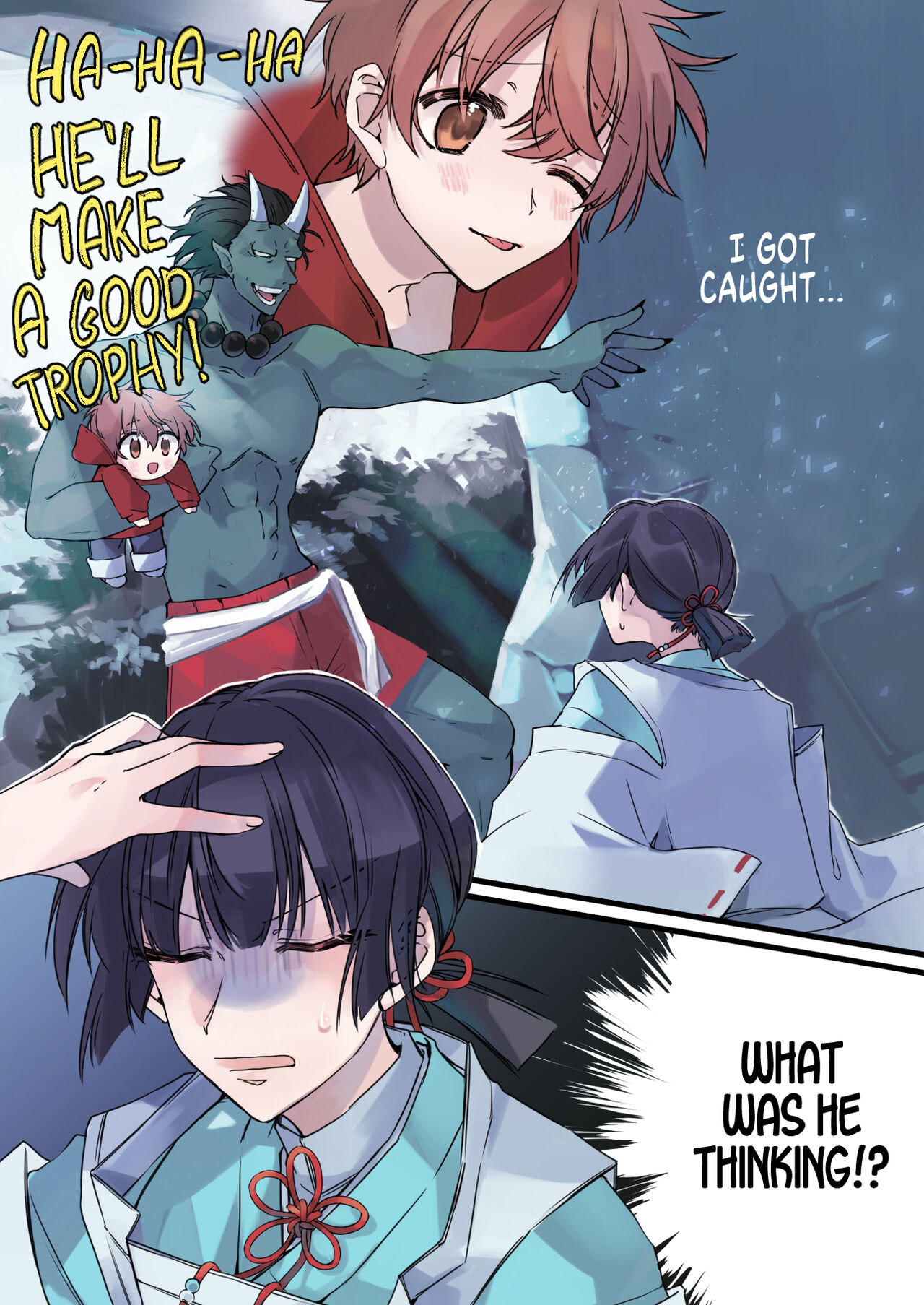 [Amuai Okashi Seisakusho (Sanada)] Nyotaika Sennou Sarete Shimatta Shinyuu o Sukeyou to Shitara Ore made Nyotaika Sarete Shimatta! [English] [SachiKing] 图片编号 3