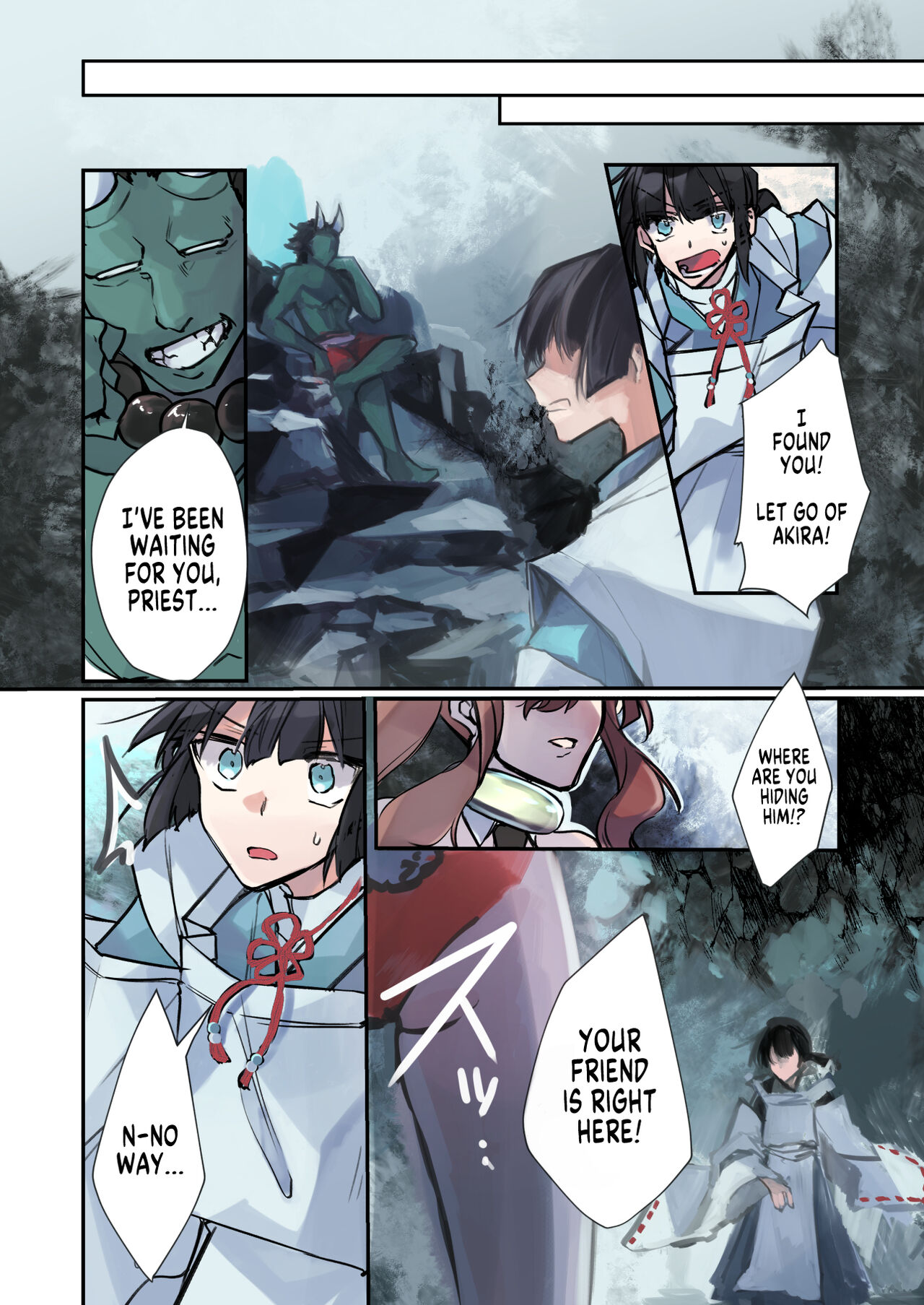 [Amuai Okashi Seisakusho (Sanada)] Nyotaika Sennou Sarete Shimatta Shinyuu o Sukeyou to Shitara Ore made Nyotaika Sarete Shimatta! [English] [SachiKing] 图片编号 16